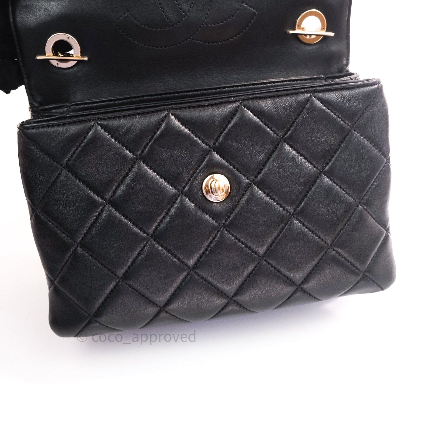 Chanel Trendy CC Small Black Lambskin Gold Hardware