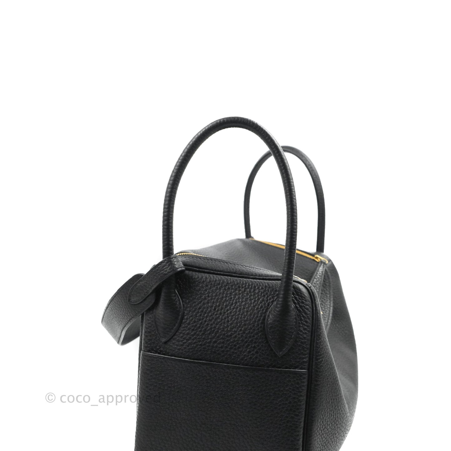 Hermès Lindy 26 Black Clemence Gold Hardware