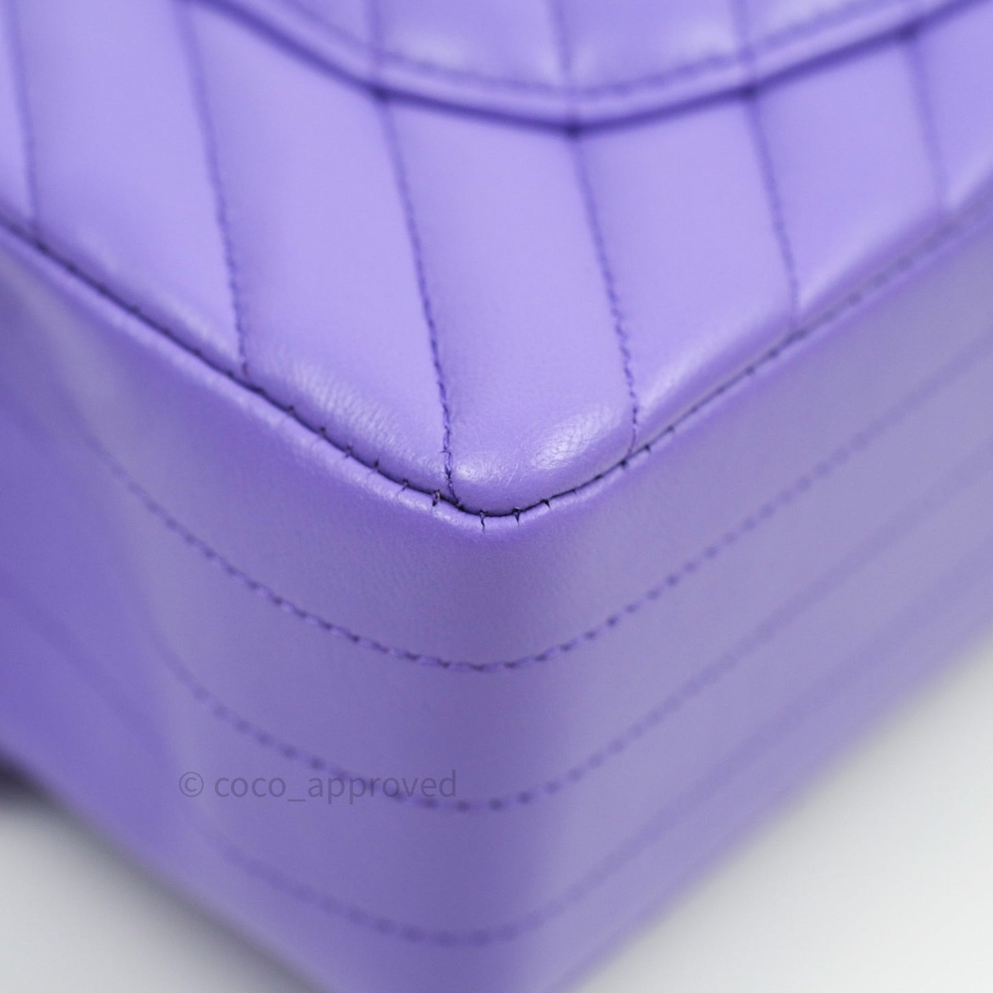 Chanel Classic Small S/M Flap Purple Lambskin Light Gold Hardware
