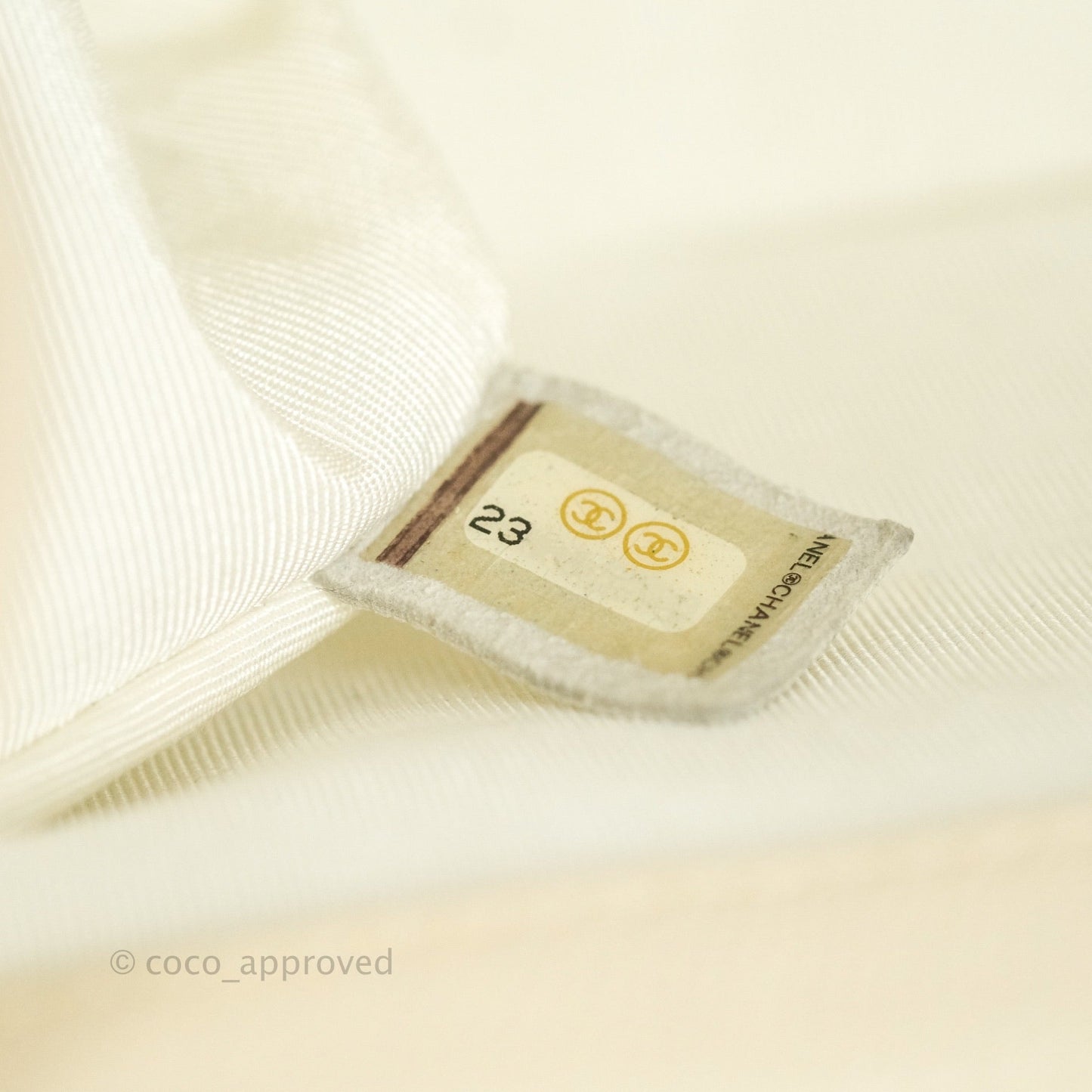 Chanel Quilted Medium Caviar Ivory Boy Flap Ruthenium Hardware