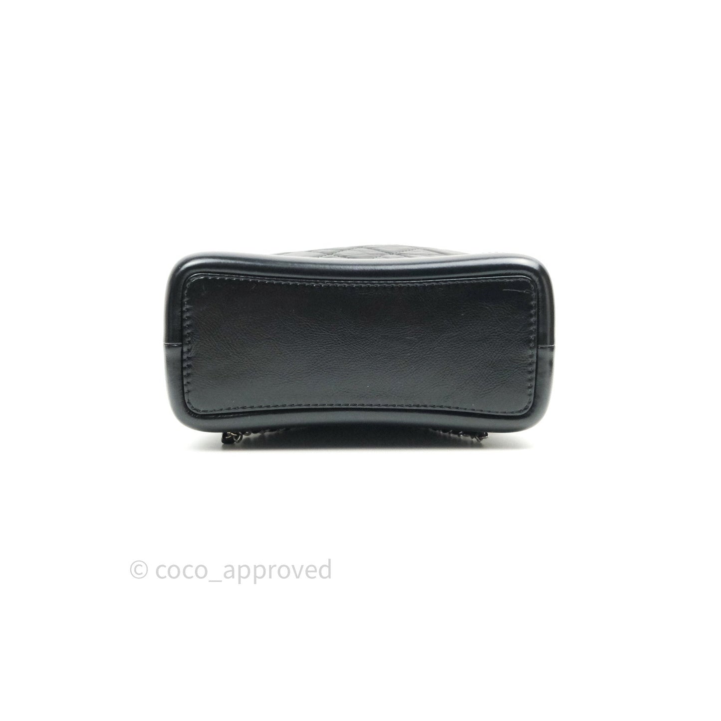 Chanel Gabrielle Backpack Black Aged Calfskin Small Black Mixed Hardware