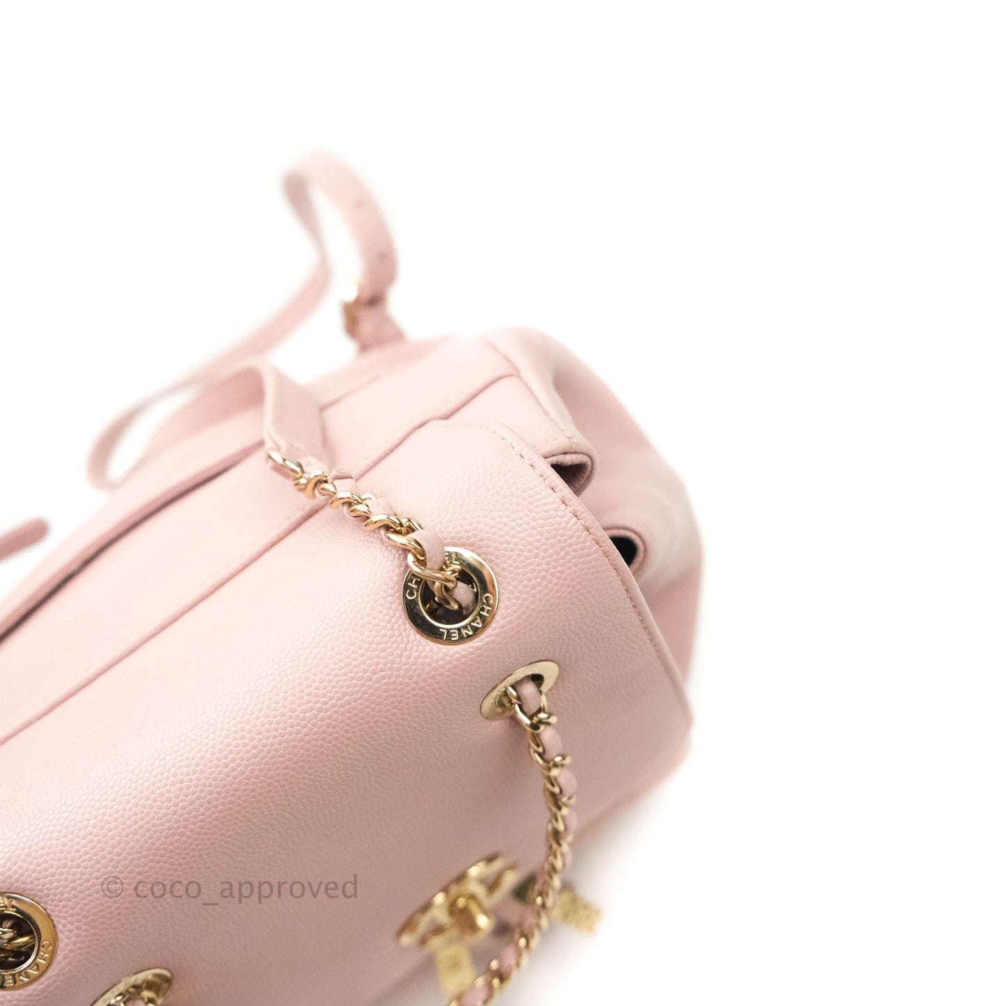 Chanel Quilted Business Affinity Backpack Pink Caviar Gold Hardware