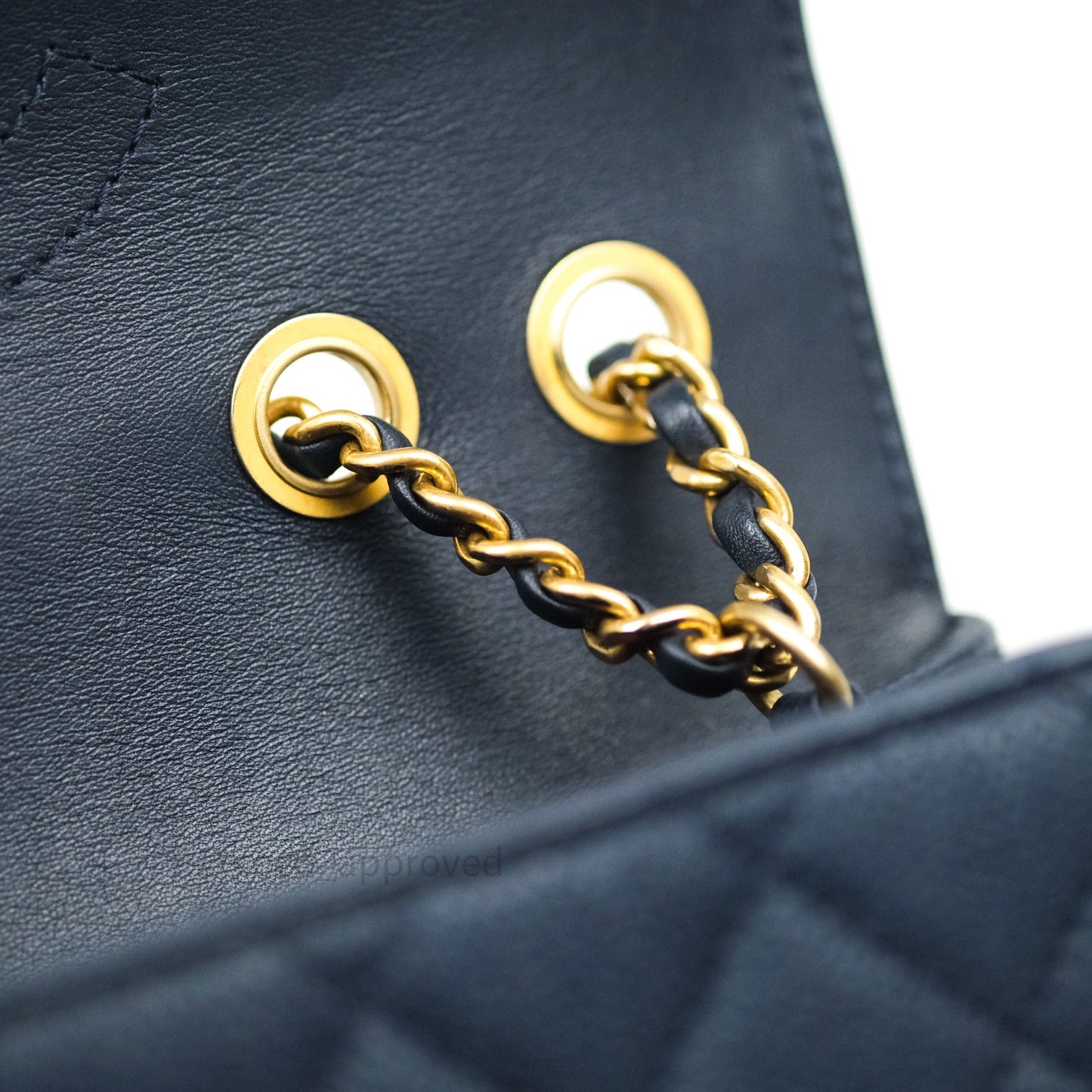 Chanel Caviar Quilted Small CC Filigree Flap Navy Black