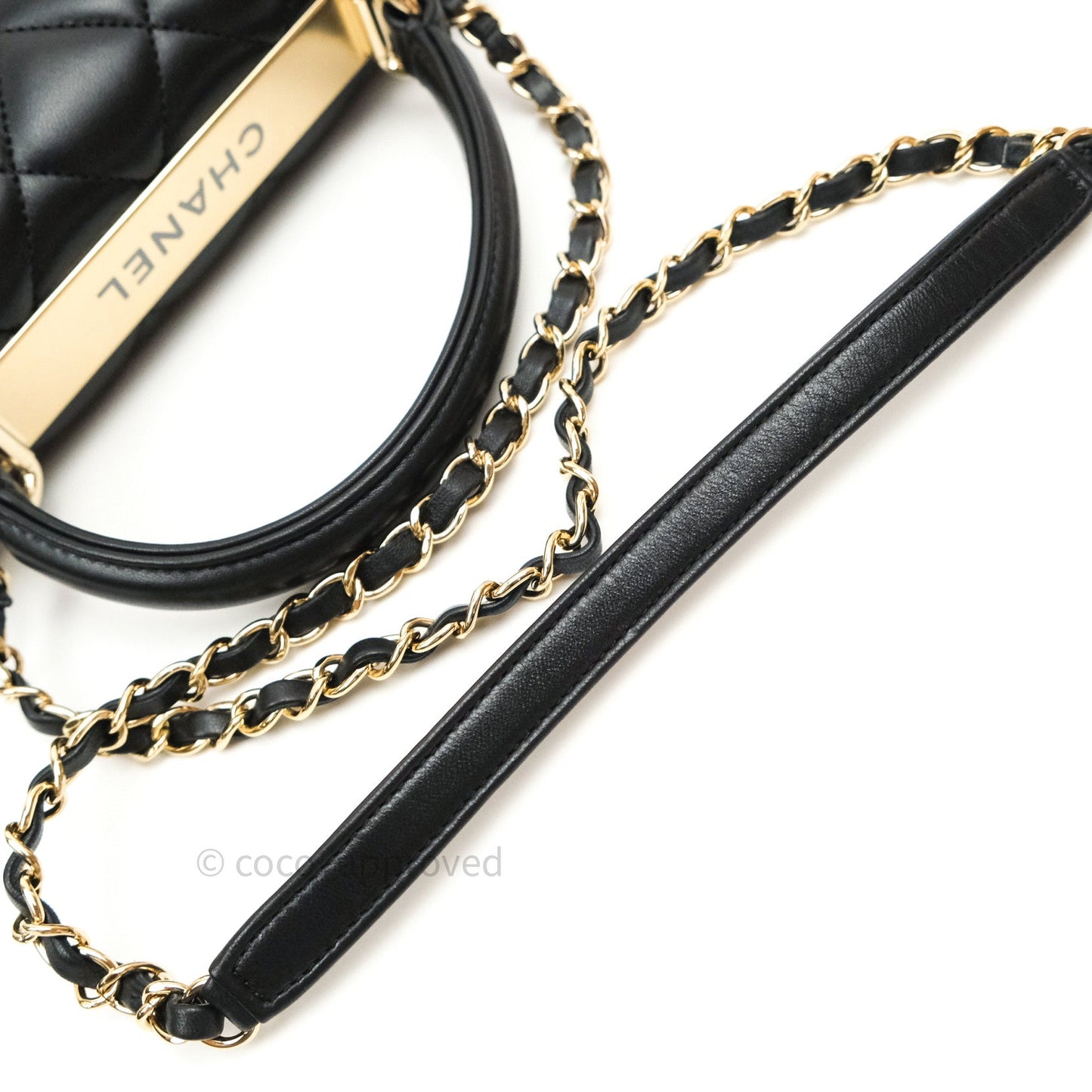 Chanel Trendy CC Small Black Lambskin Gold Hardware