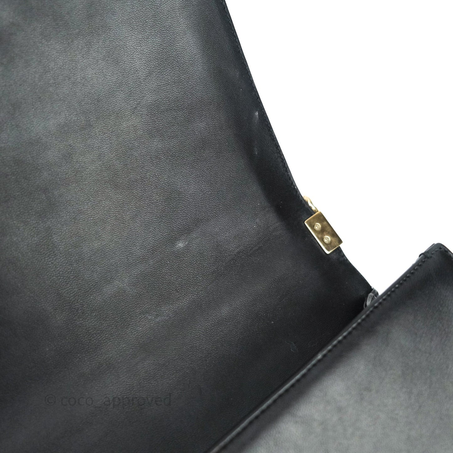 Chanel Quilted Boy New Medium Black Lambskin Gold Hardware