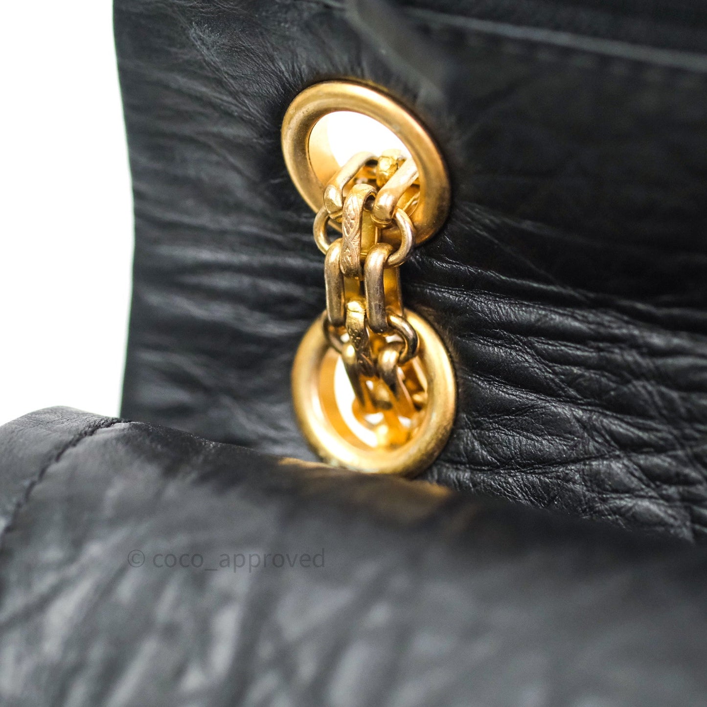 Chanel 2.55 Reissue Aged Calfskin 225 Flap Black Gold Hardware