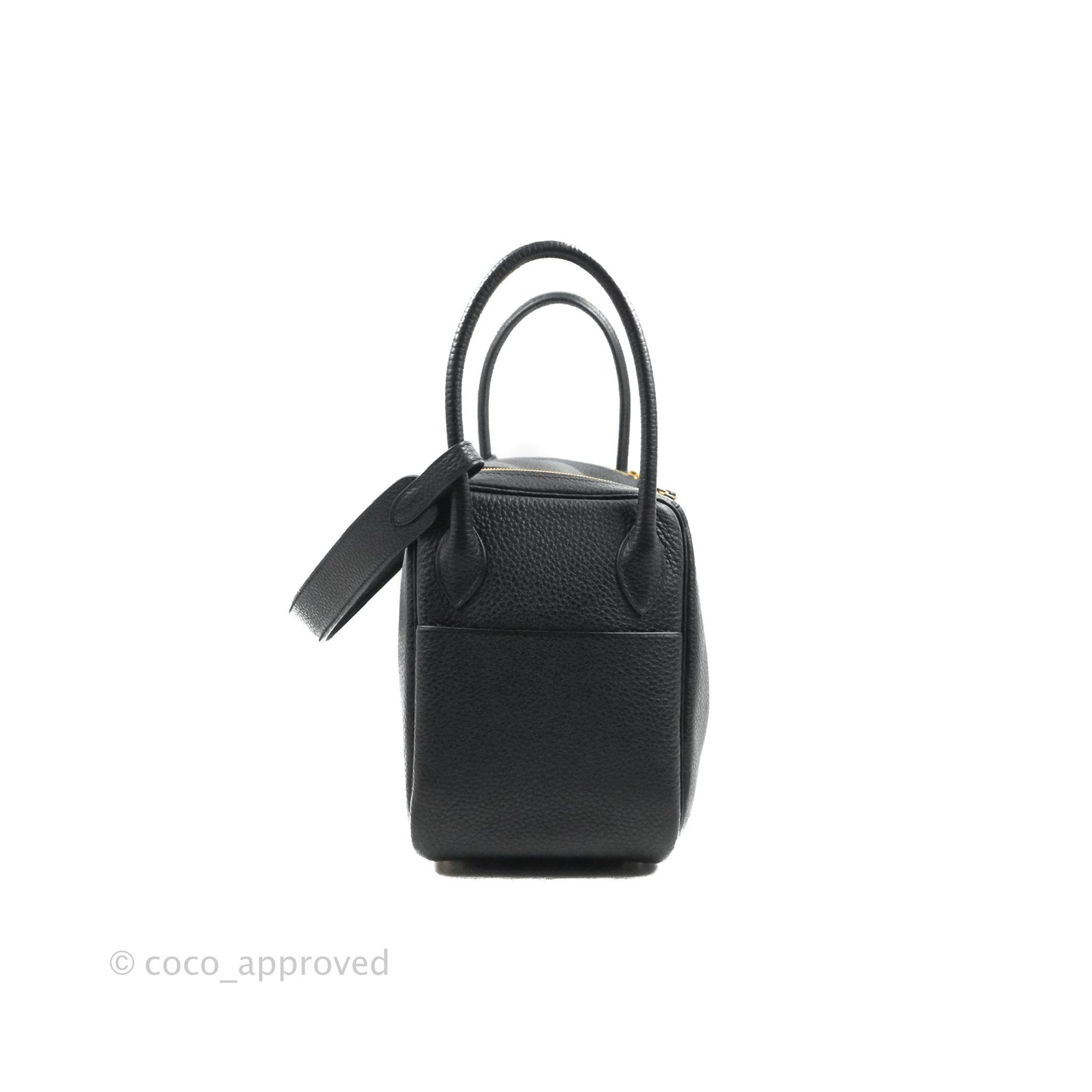 Hermès Lindy 26 Black Clemence Gold Hardware