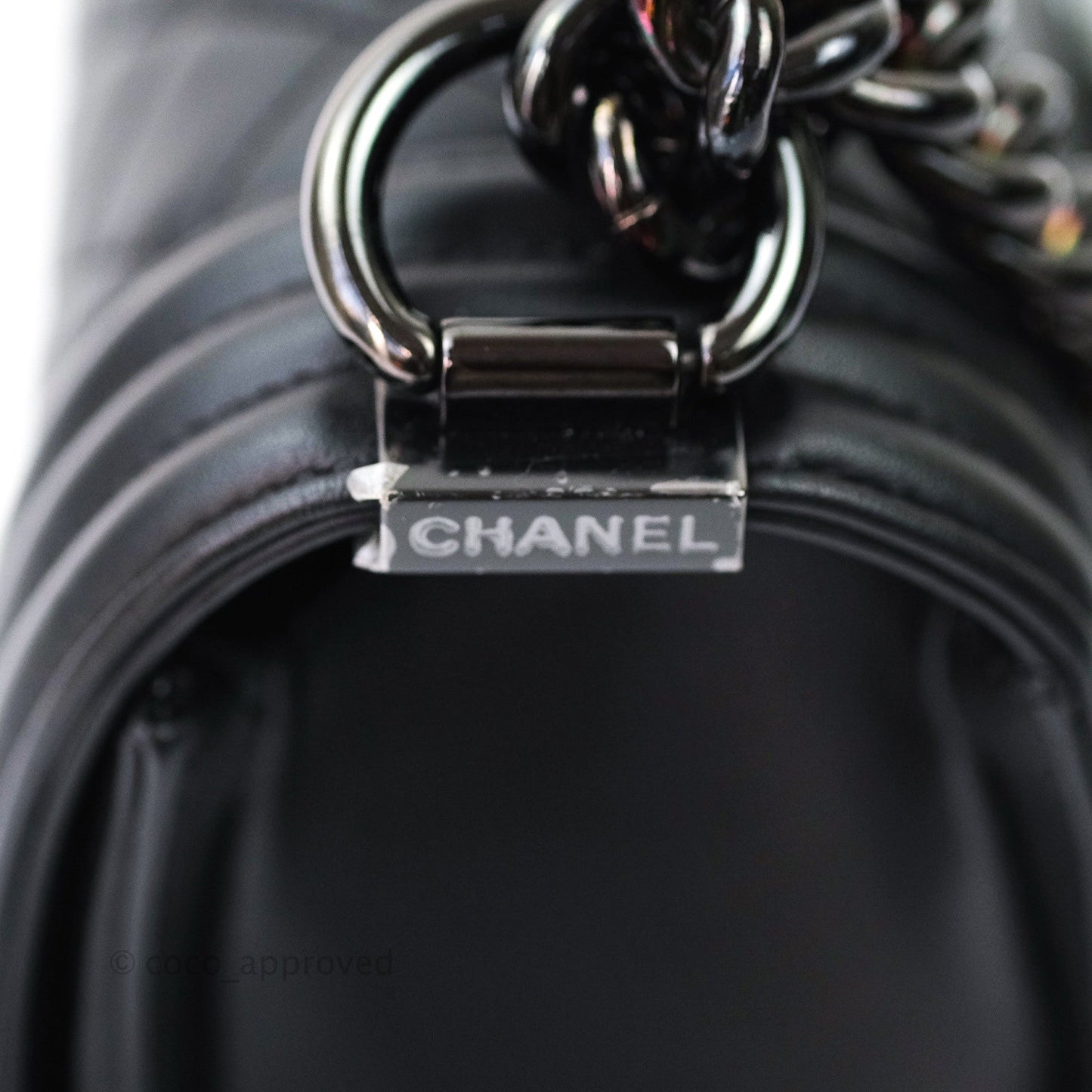 Chanel Quilted Medium Calfskin Boy Flap So Black Hardware
