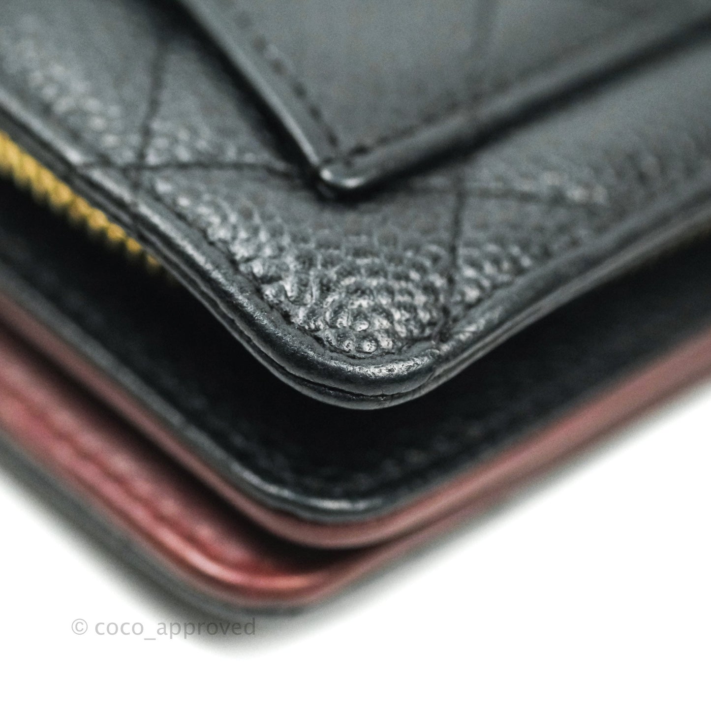 Chanel Timeless Black Caviar Wallet Gold Hardware
