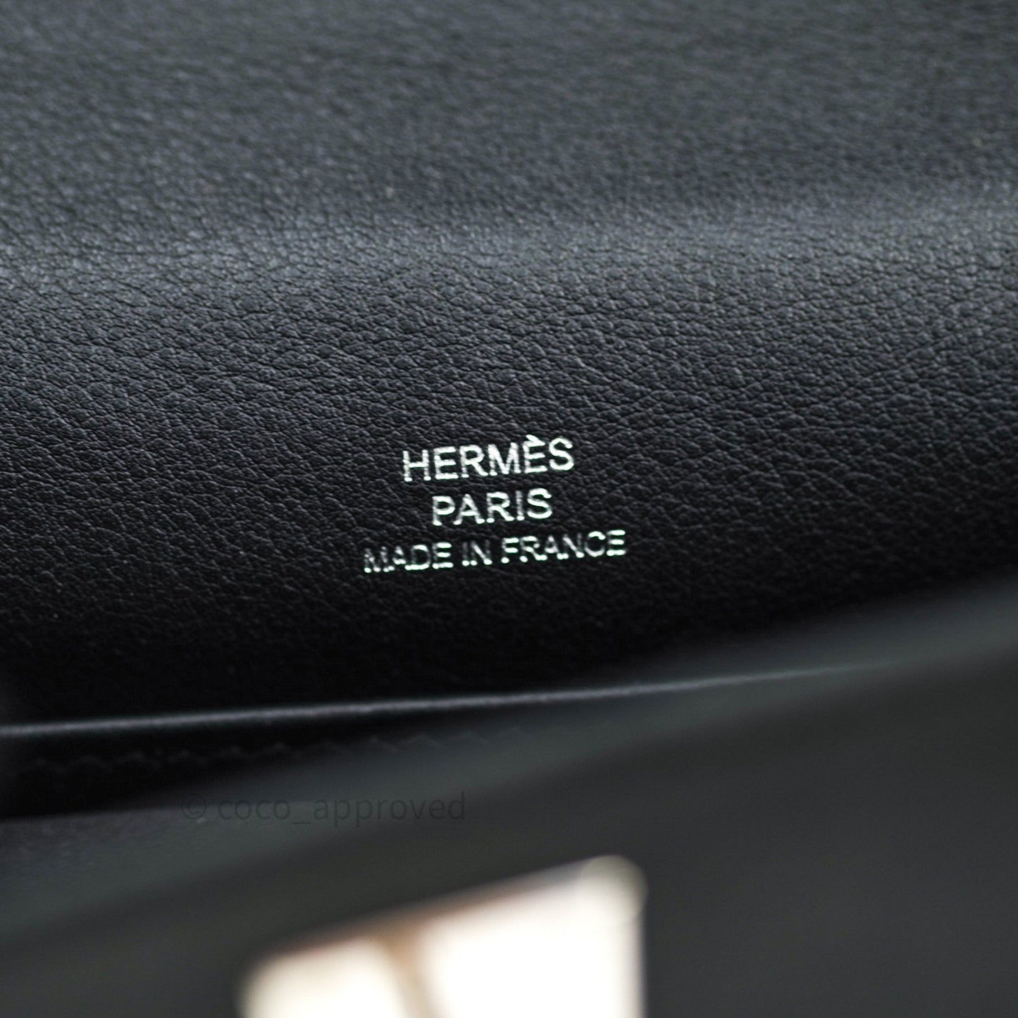 Hermès Kelly Pochette Clutch Black Swift Palladium Hardware