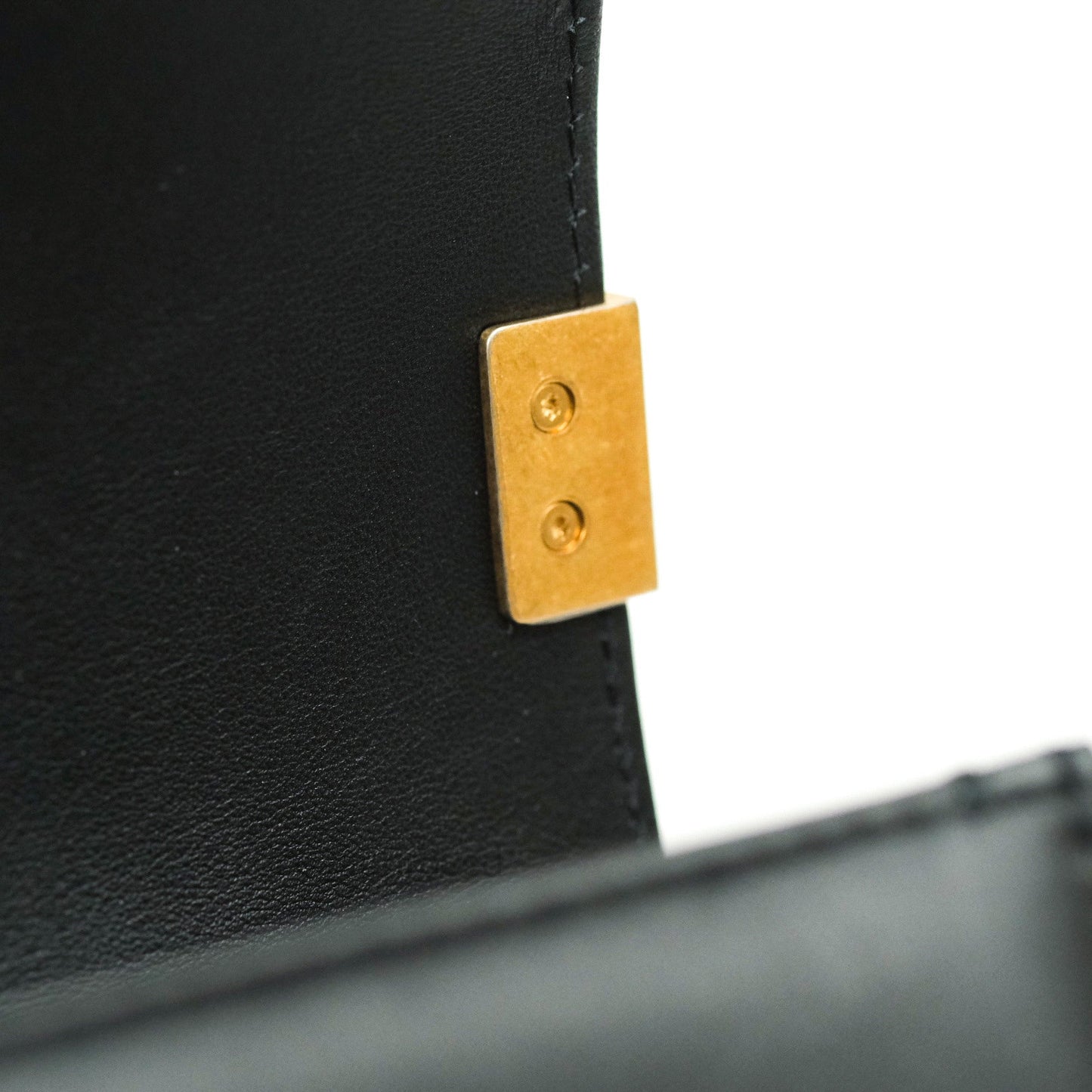 Chanel Boy Quilted Medium Black Calfskin Gold Hardware 20C