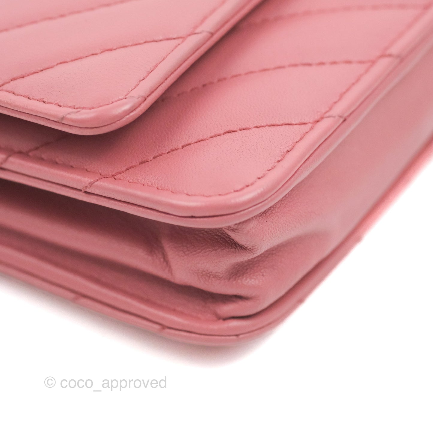 Chanel Trendy CC Chevron WOC Dark Pink Lambskin Gold Hardware