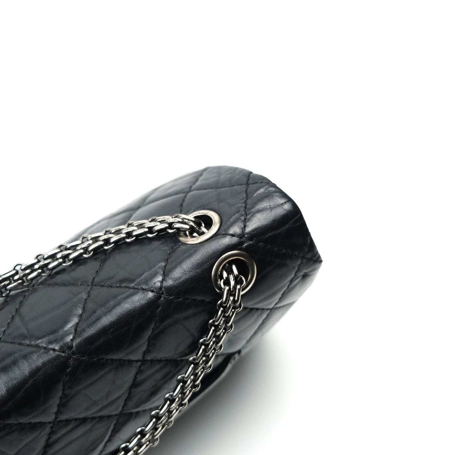 Chanel Reissue Quilted Aged Calfskin Black Ruthenium Hardware 227