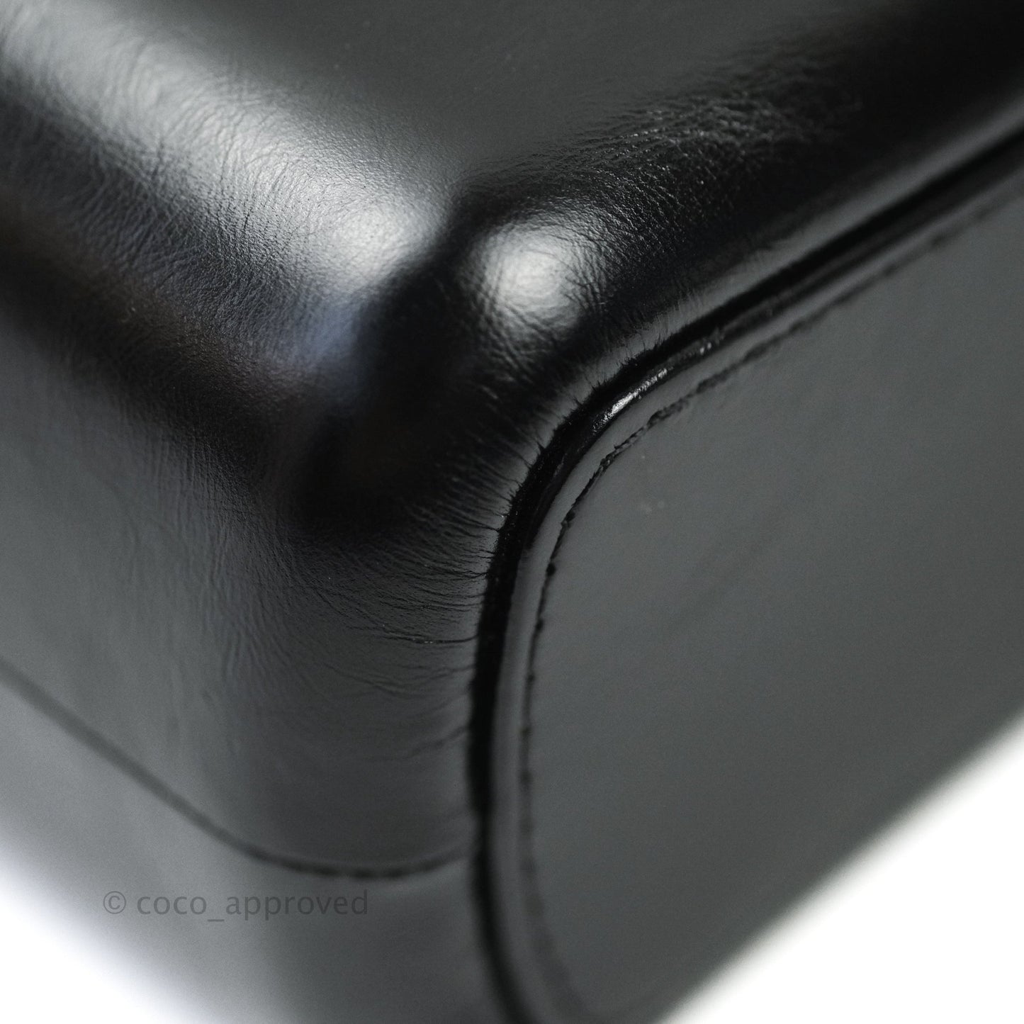 Chanel Medium Gabrielle White Black Aged Calfskin