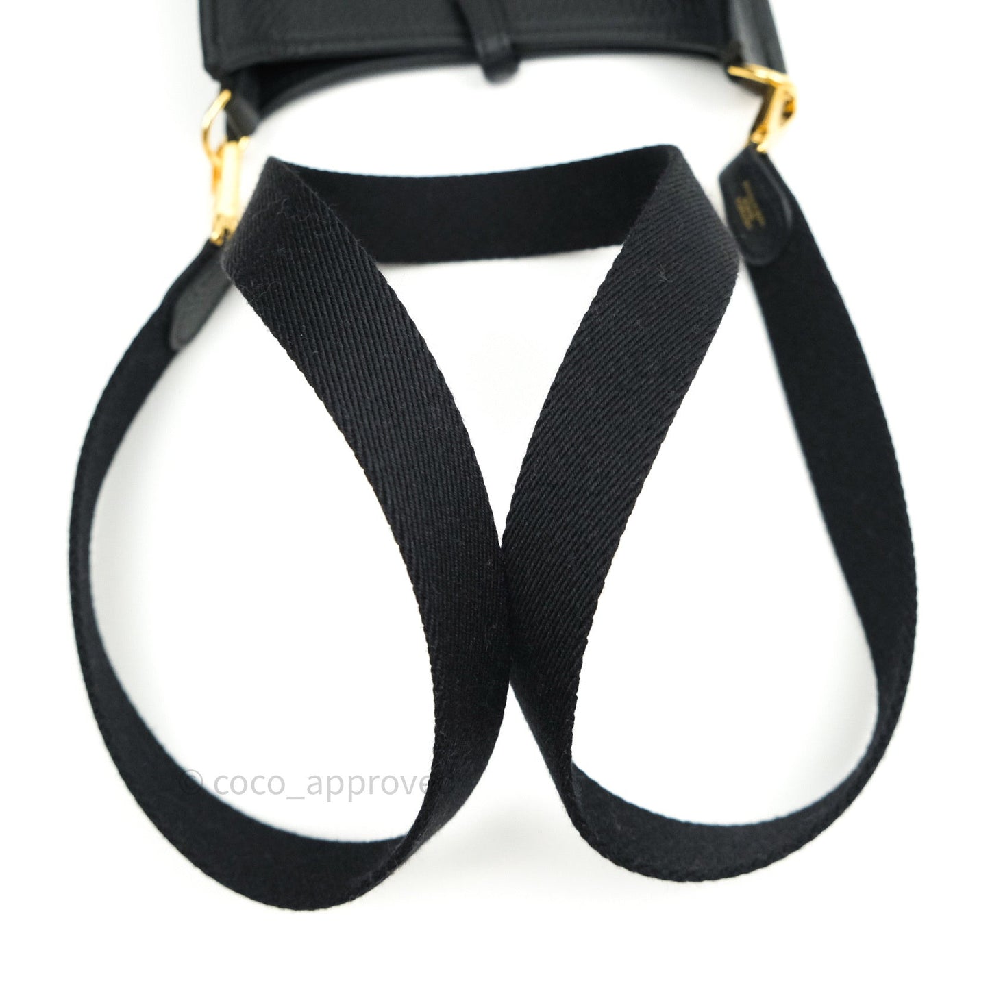 Hermès Clemence Evelyne TPM Black Gold Hardware