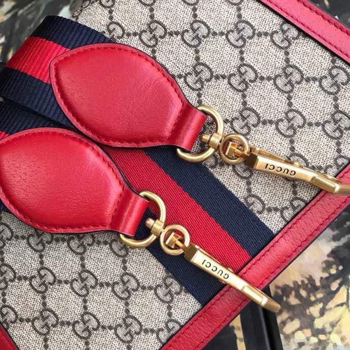 Luxury Gucci GG Supreme Monogram Queen Margaret Top Handle Bag