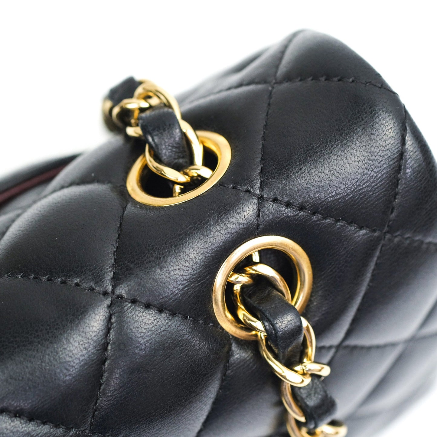 Chanel Classic M/L Black Lambskin Gold Hardware