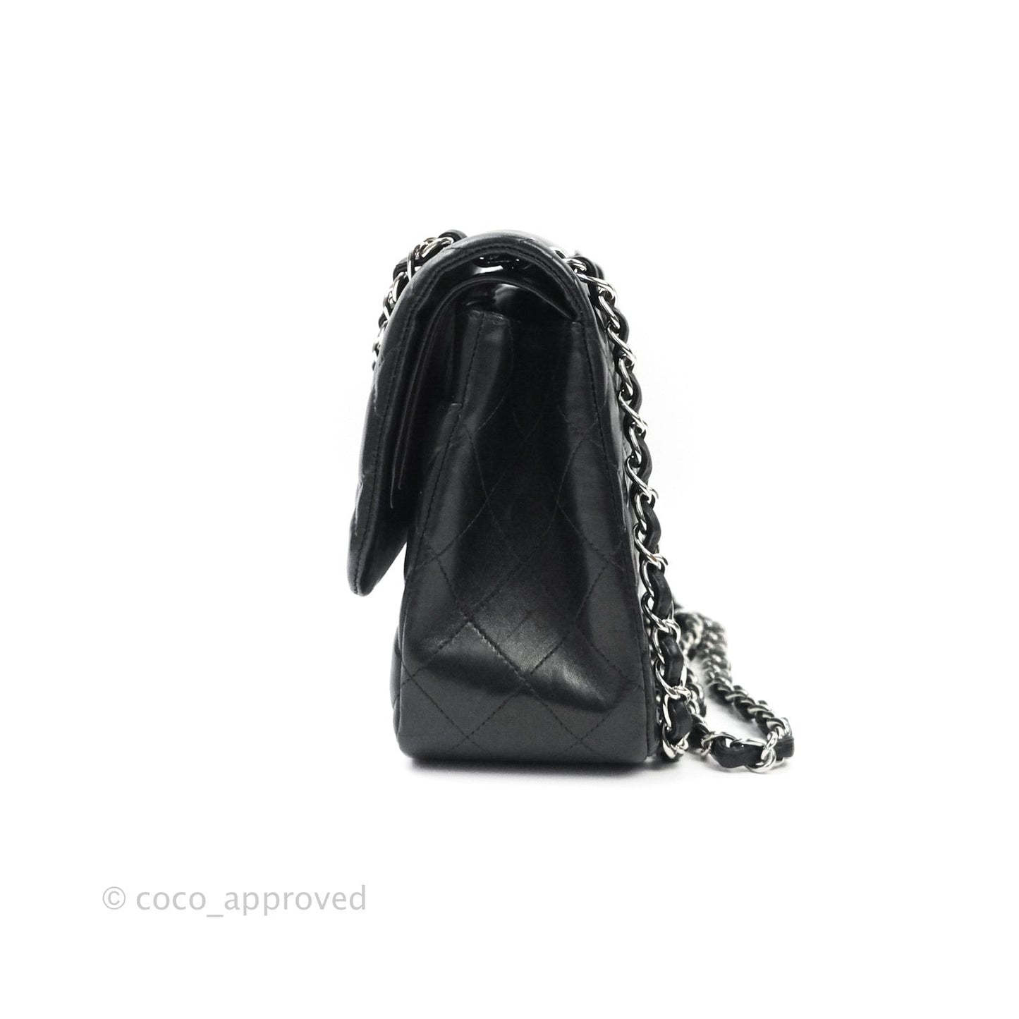Chanel Jumbo Double Flap Black Lambskin Silver Hardware⁣⁣