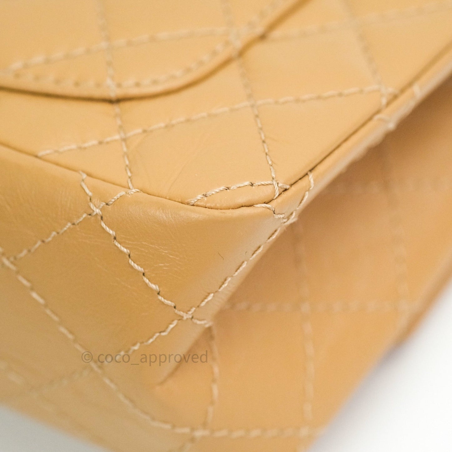 Chanel Mini Reissue 224 Beige Aged Calfskin Gold Hardware