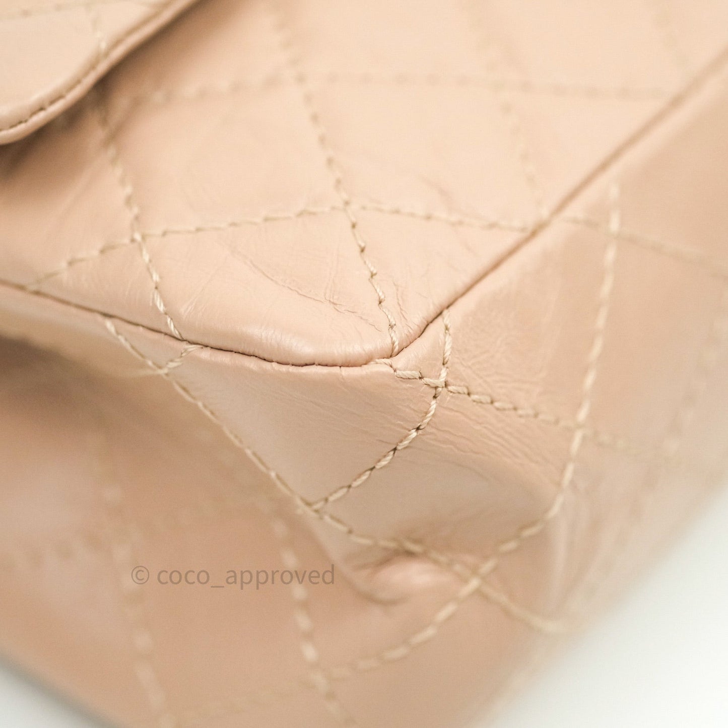 Chanel Reissue Quilted Aged Calfskin Beige Gold Hardware 226