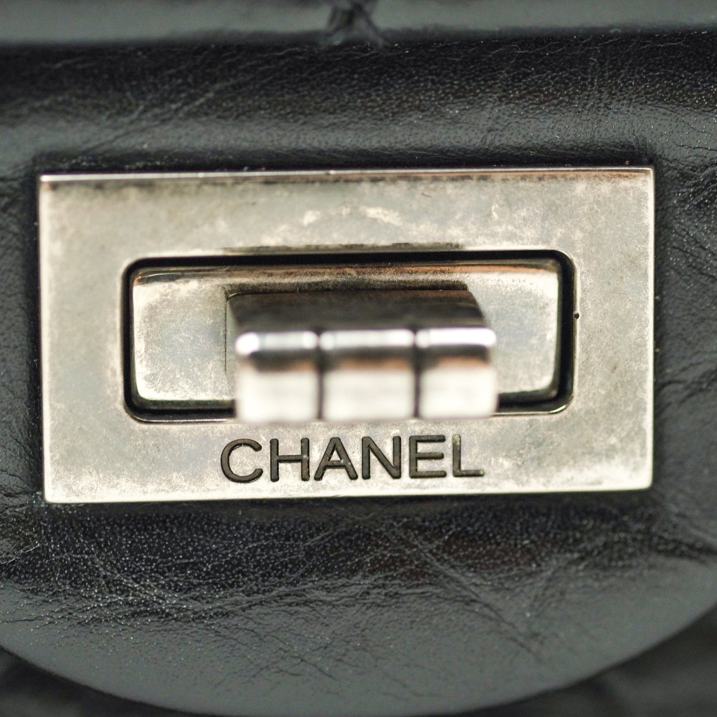 Chanel Reissue Quilted Aged Calfskin Black Ruthenium Hardware 226