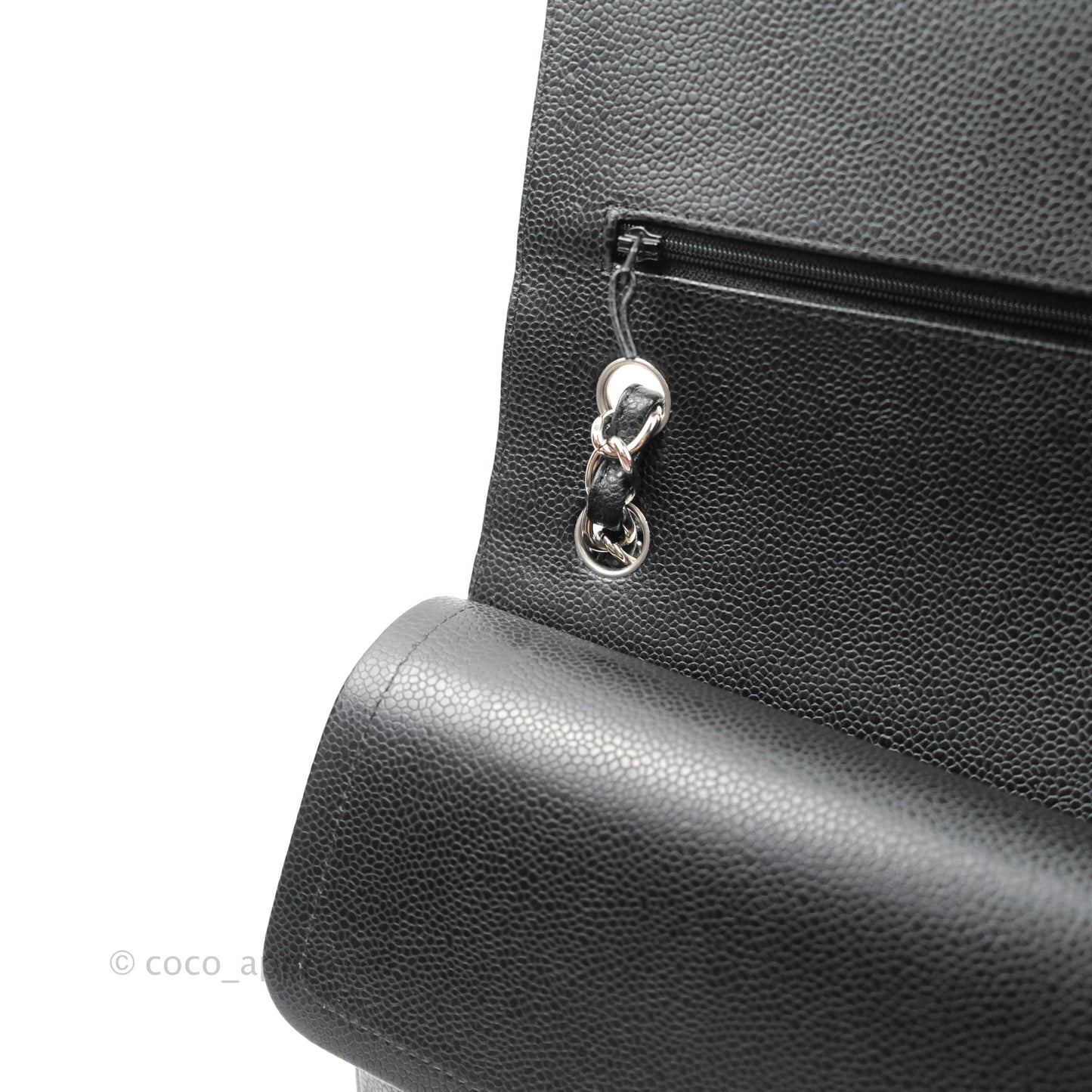 Chanel Jumbo Double Flap Black Caviar Silver Hardware⁣⁣