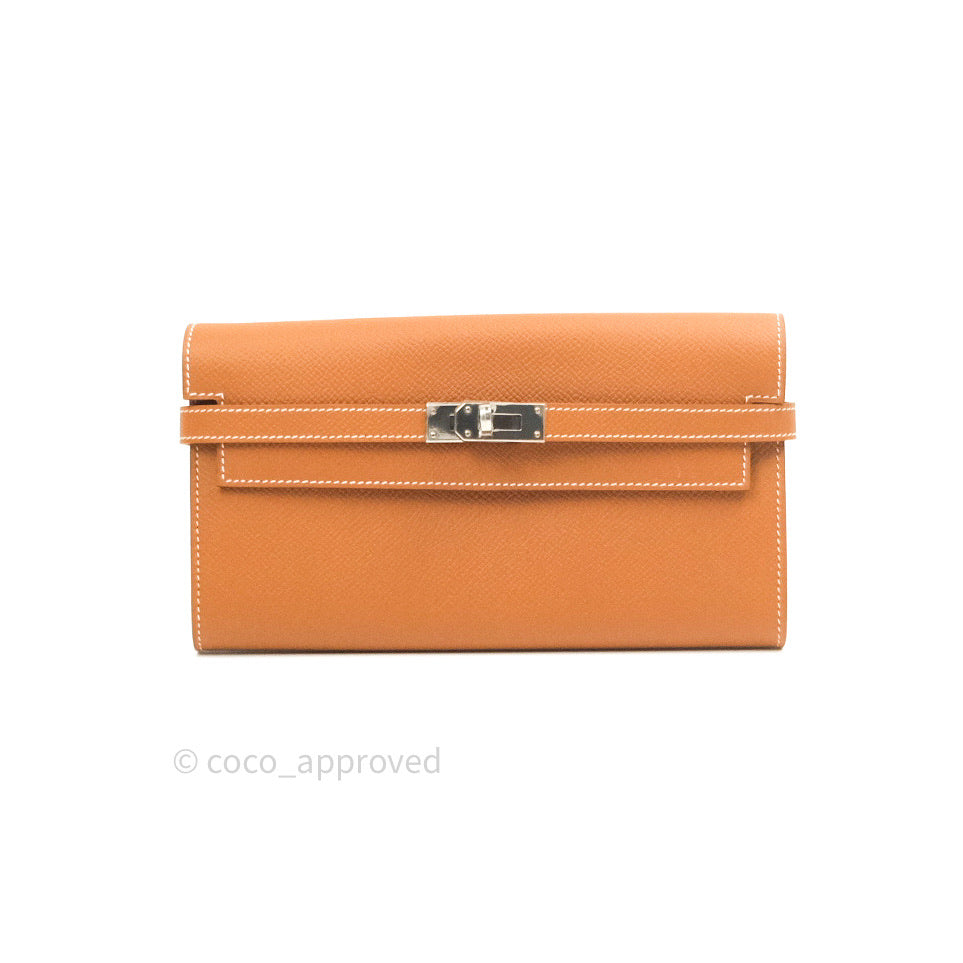 Hermès Epsom Kelly Wallet Gold Palladium Hardware