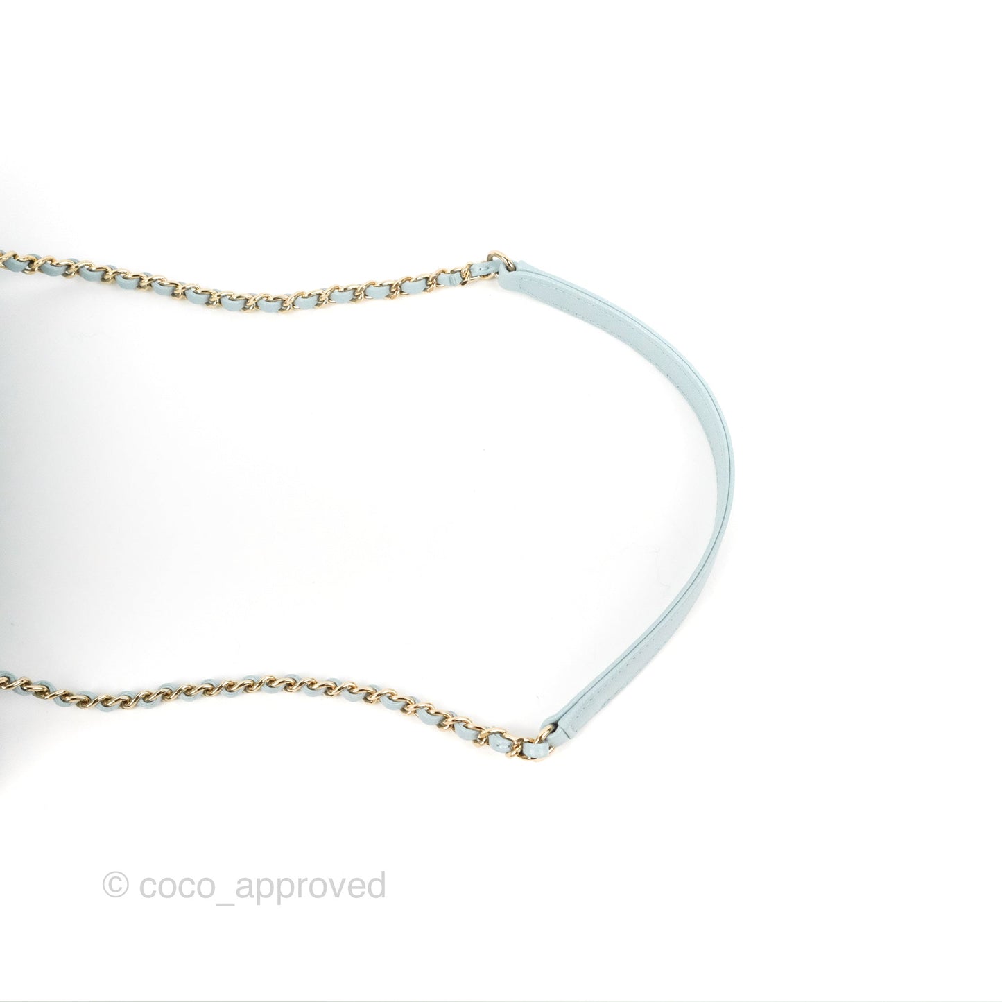 Chanel Small Coco Handle Blue Caviar Gold Hardware
