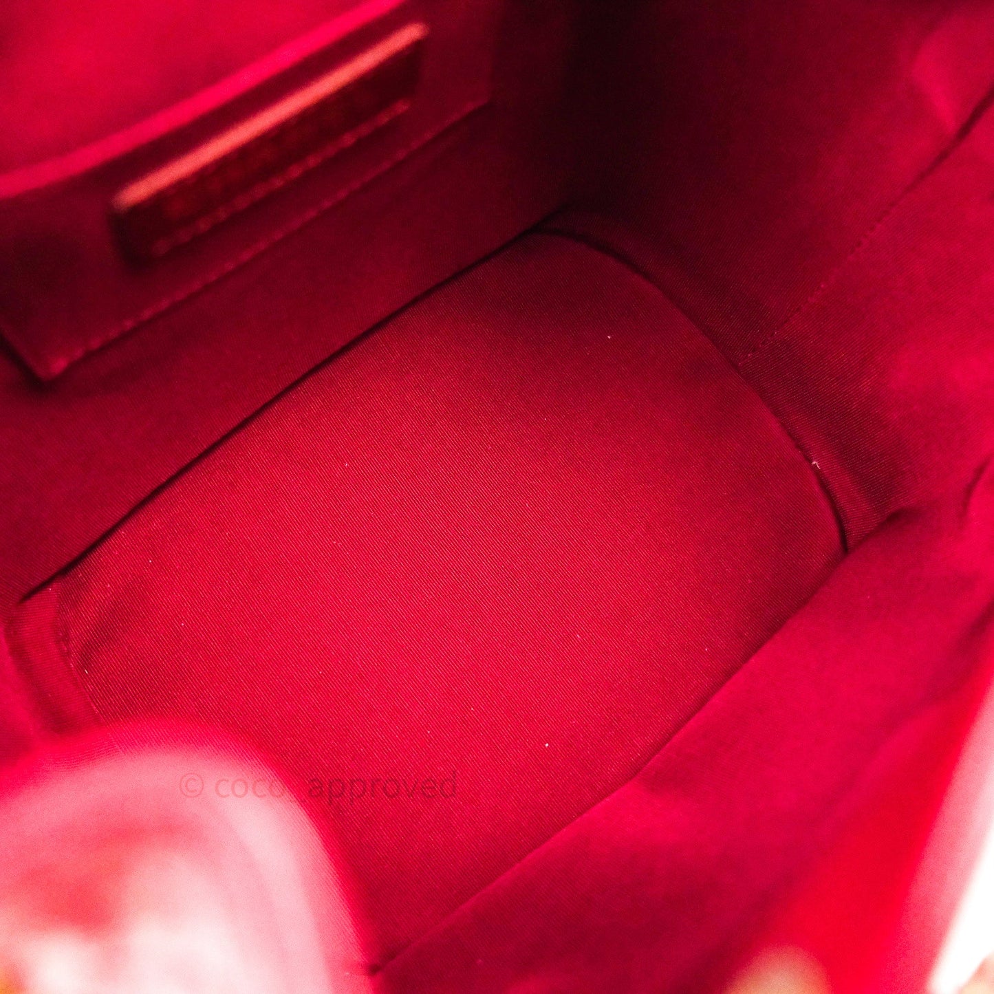 Chanel Drawstring Bucket Bag Red Calfskin Gold Hardware 20S