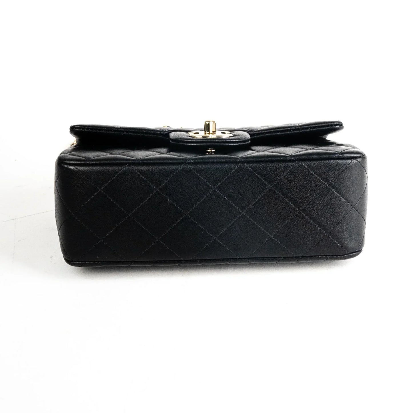 Luxury Chanel Mini with Top Handle Black