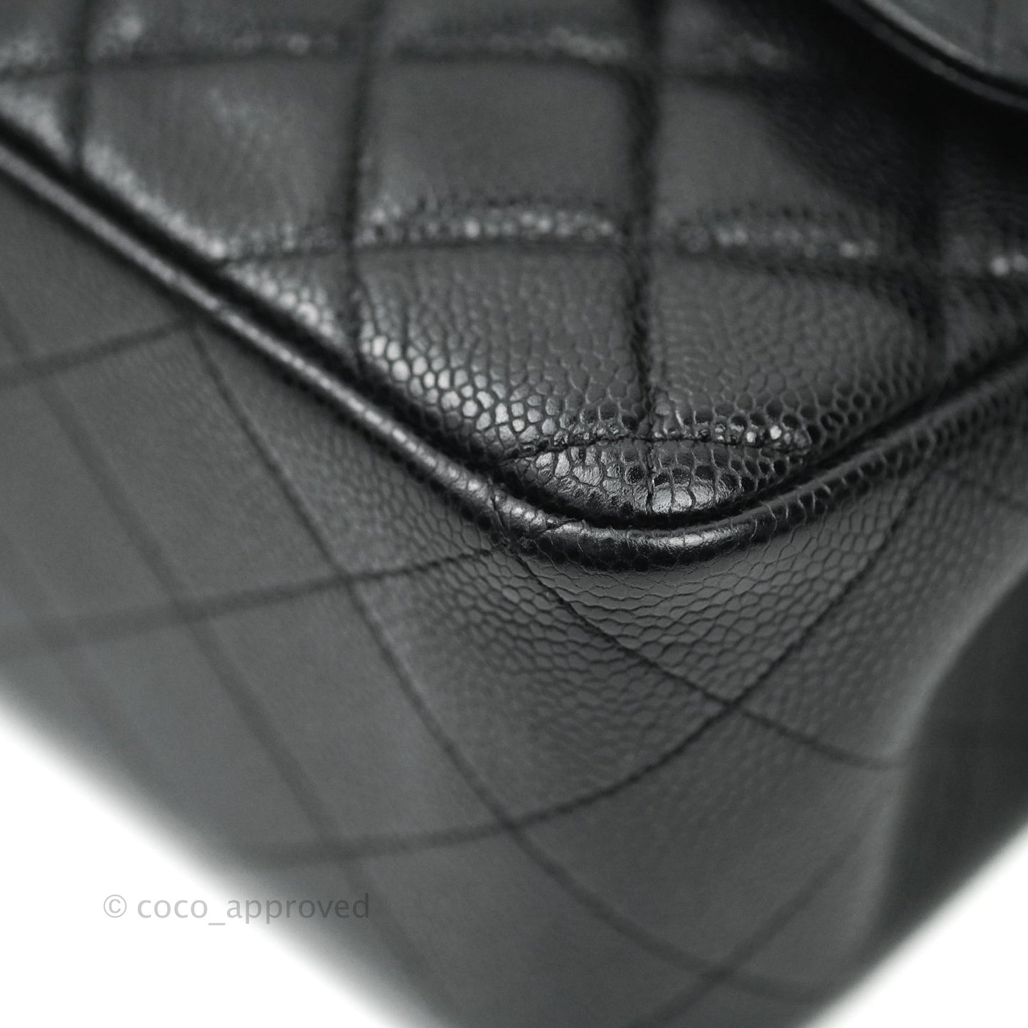 Chanel Jumbo Double Flap Black Caviar Silver Hardware⁣⁣