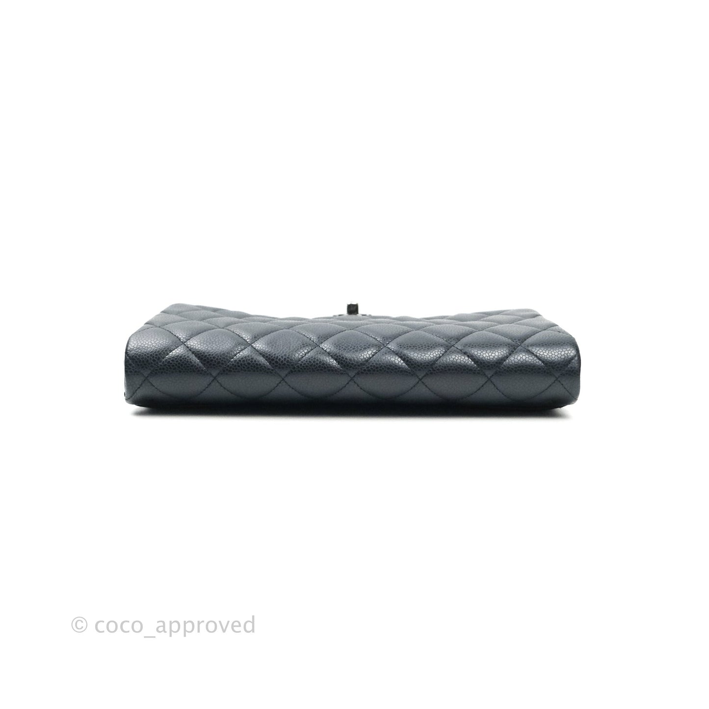Chanel Quilted Clutch with Chain Dark Navy Ruthenium Hardware