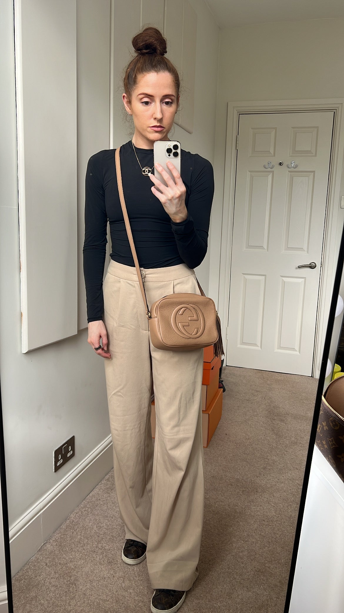 Luxury Gucci Rose Beige Soho Disco