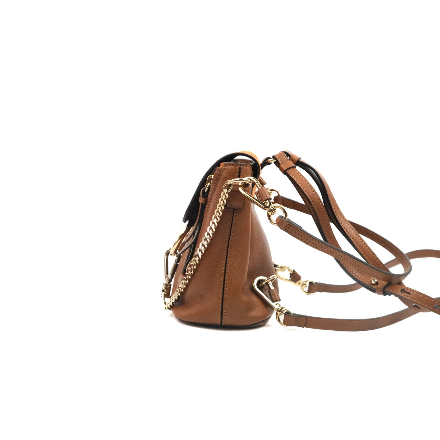 Chloé Mini Faye Backpack Brown