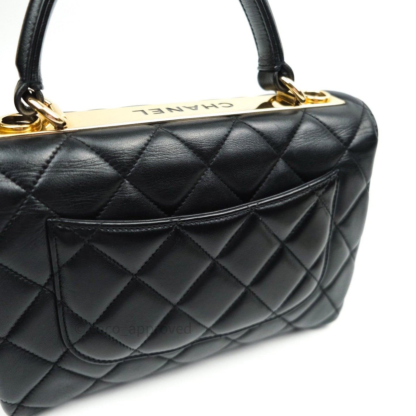 Chanel Trendy CC Small Black Lambskin Gold Hardware