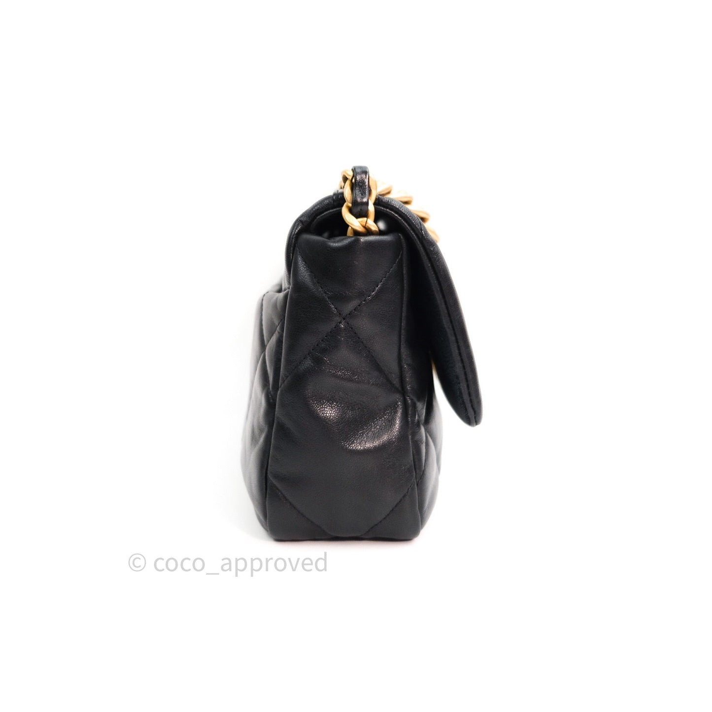 Chanel 19 Small Beige Goatskin Mixed Hardware