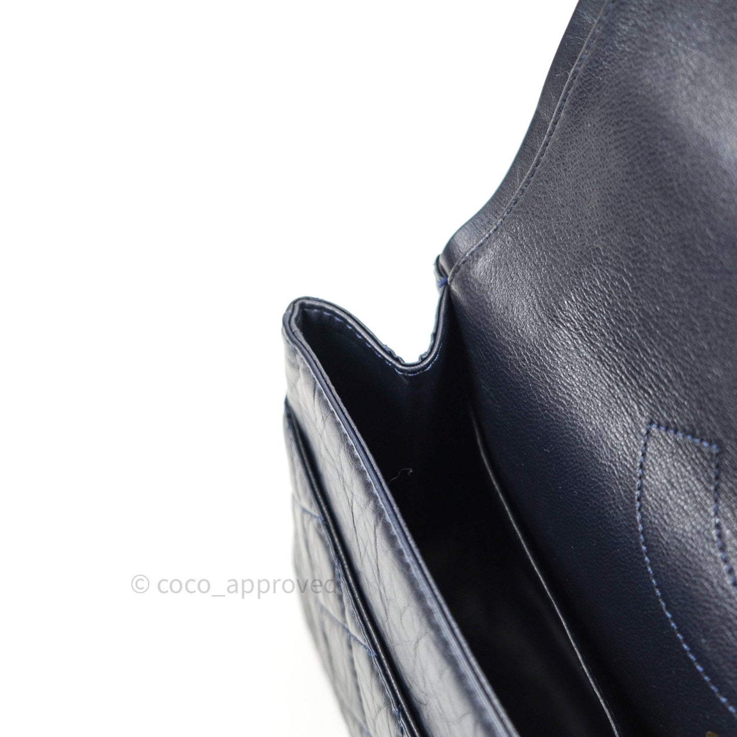 Chanel Reissue Quilted Aged Calfskin Dark Navy Gold Hardware 227