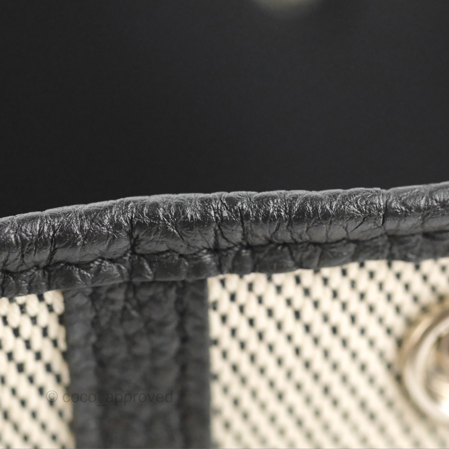 Hermès Garden Party 30 Black/Ecru Canvas