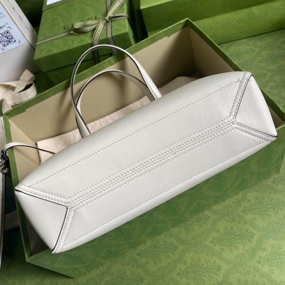 Luxury Gucci Medium Tote With Double G Bag