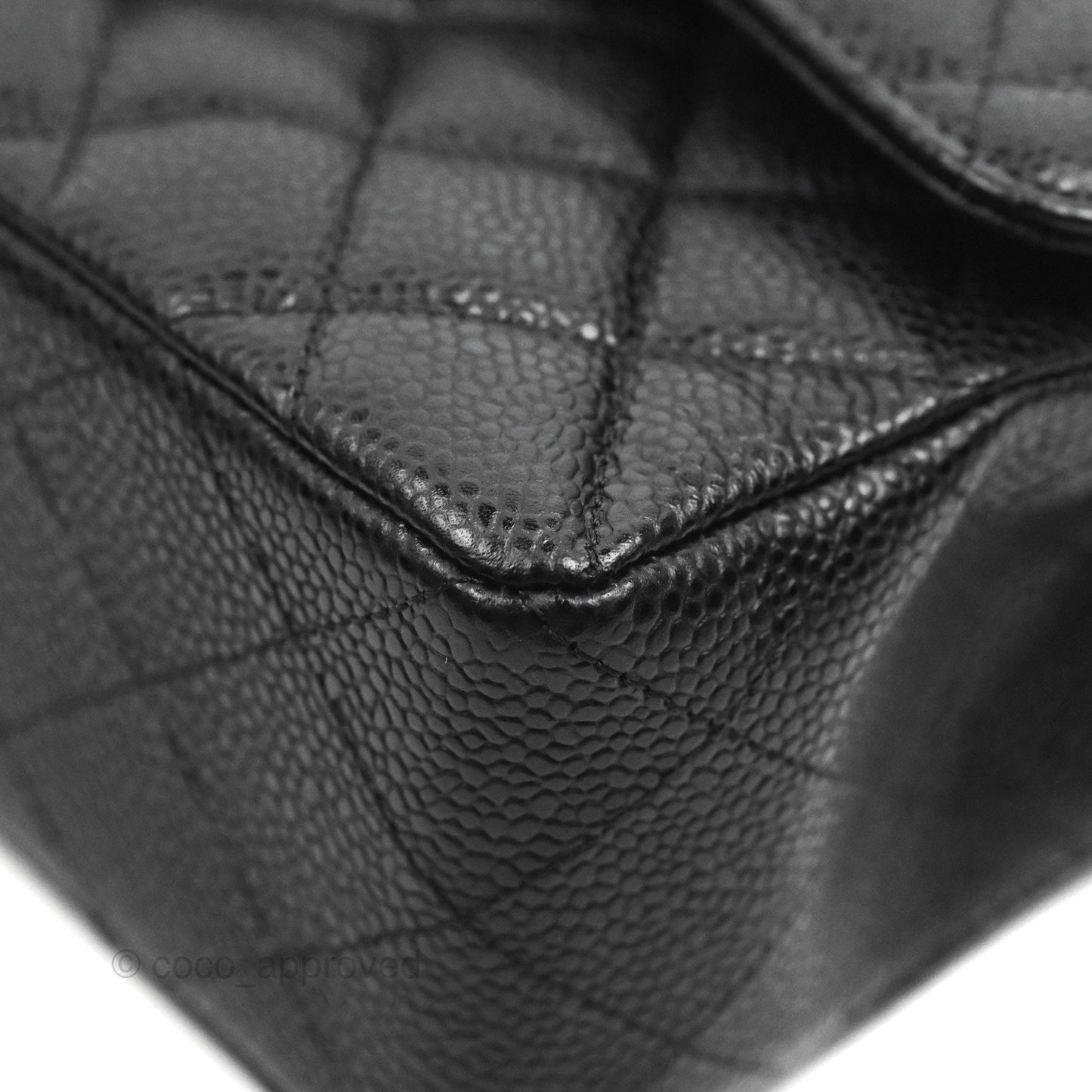 Chanel Small Classic Flap Quilted Black Caviar Silver Hardware