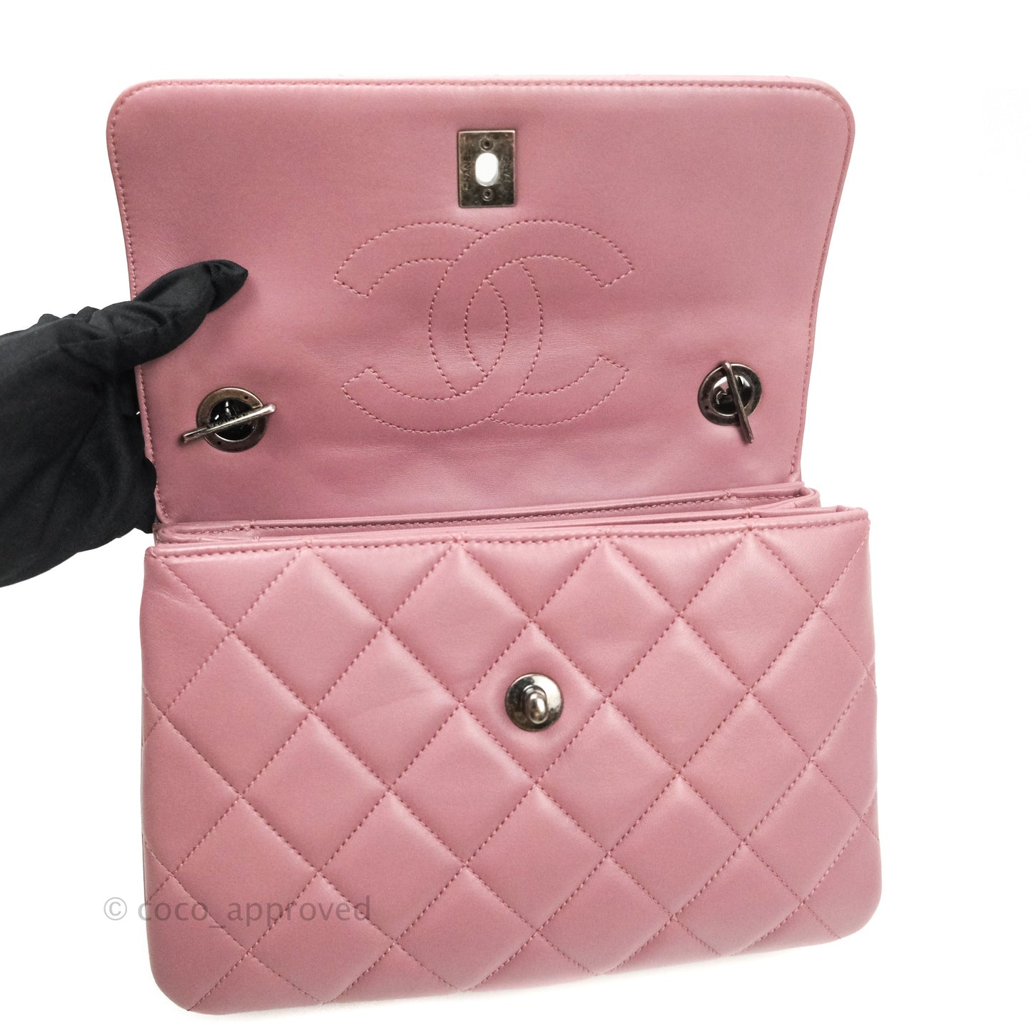 Chanel Trendy CC Small Mauve Pink Lambskin Ruthenium Hardware