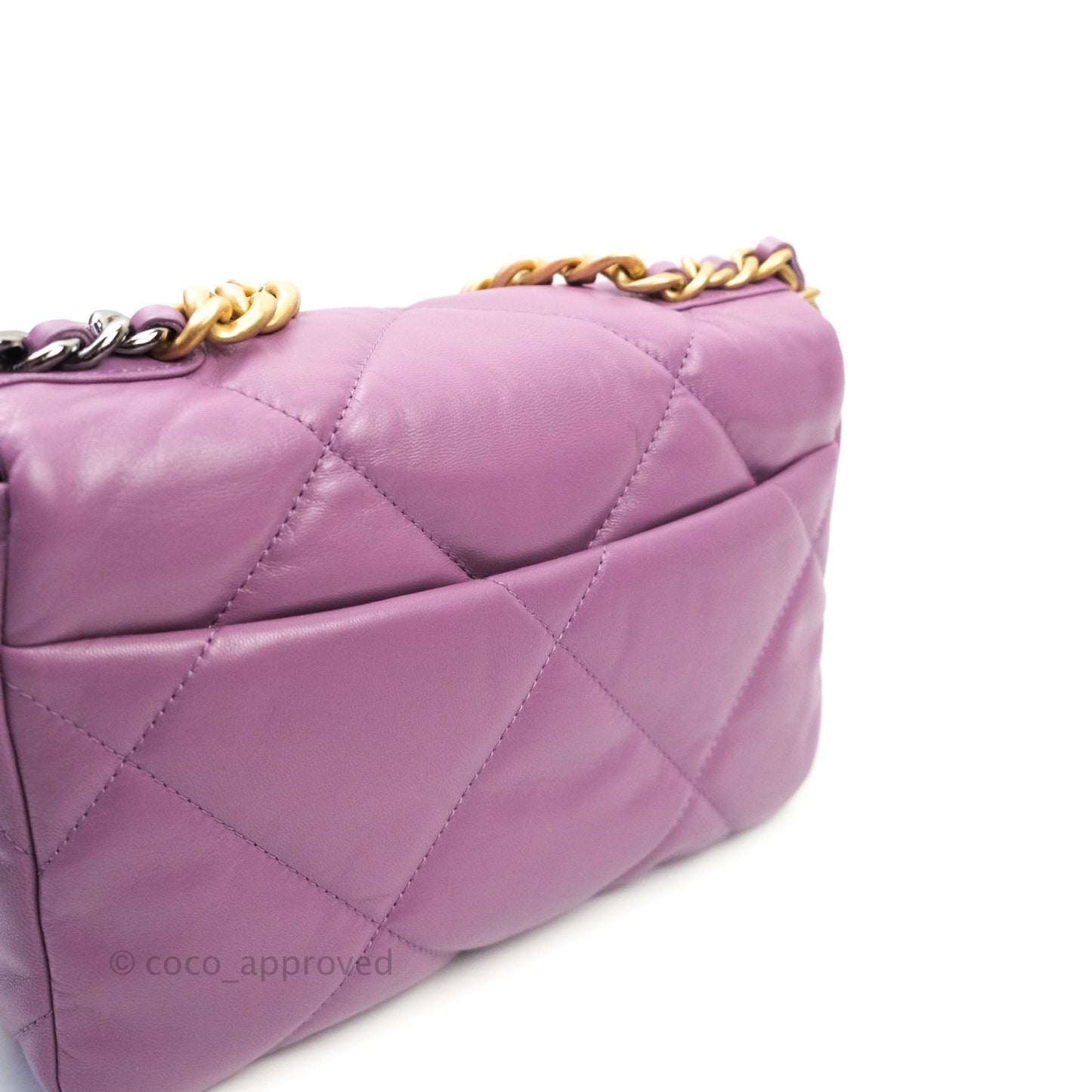 Chanel 19 Small Lavender Purple Mixed Hardware