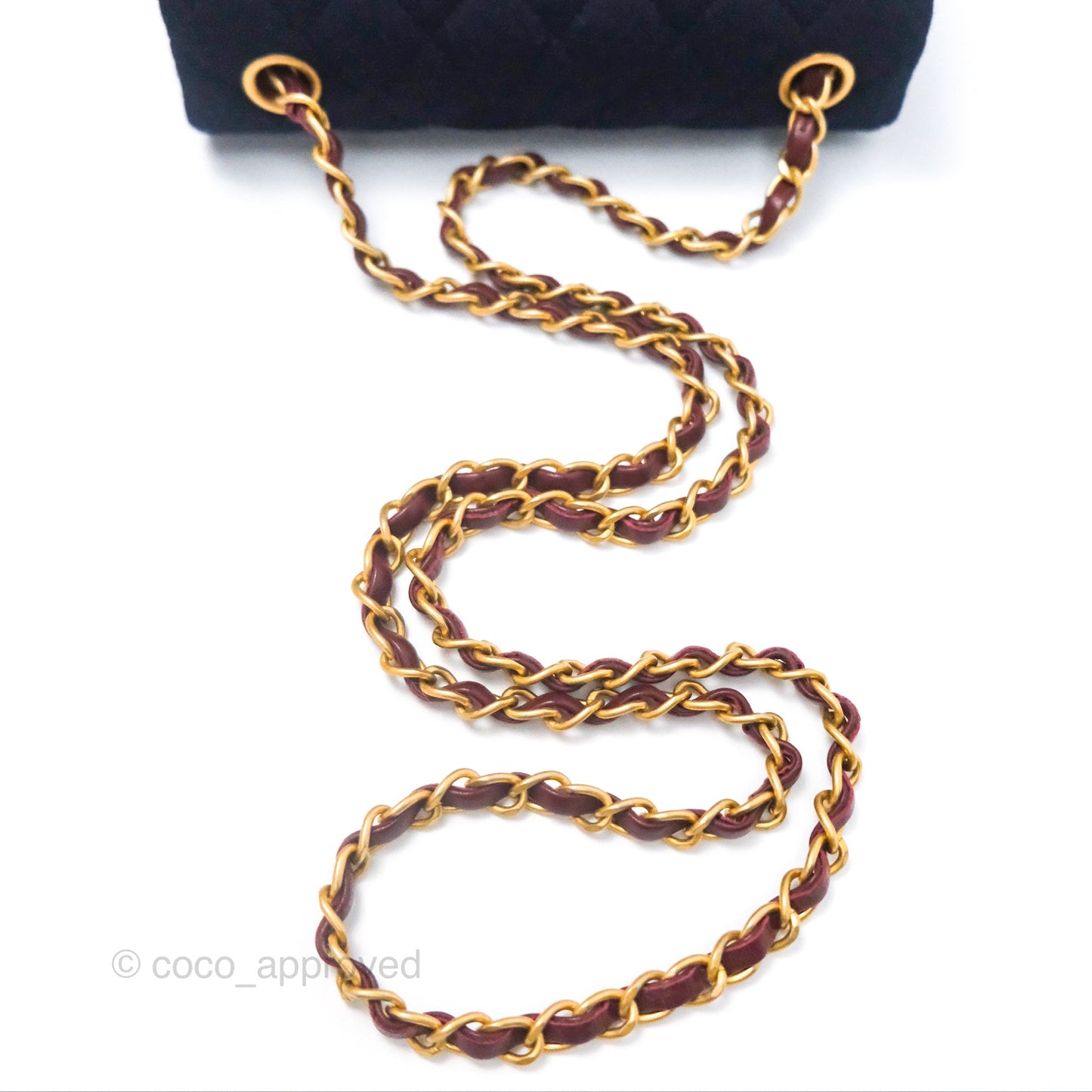 Chanel Paris Hamburg Charms Mini Rectangular Flap Navy Wool Lambskin