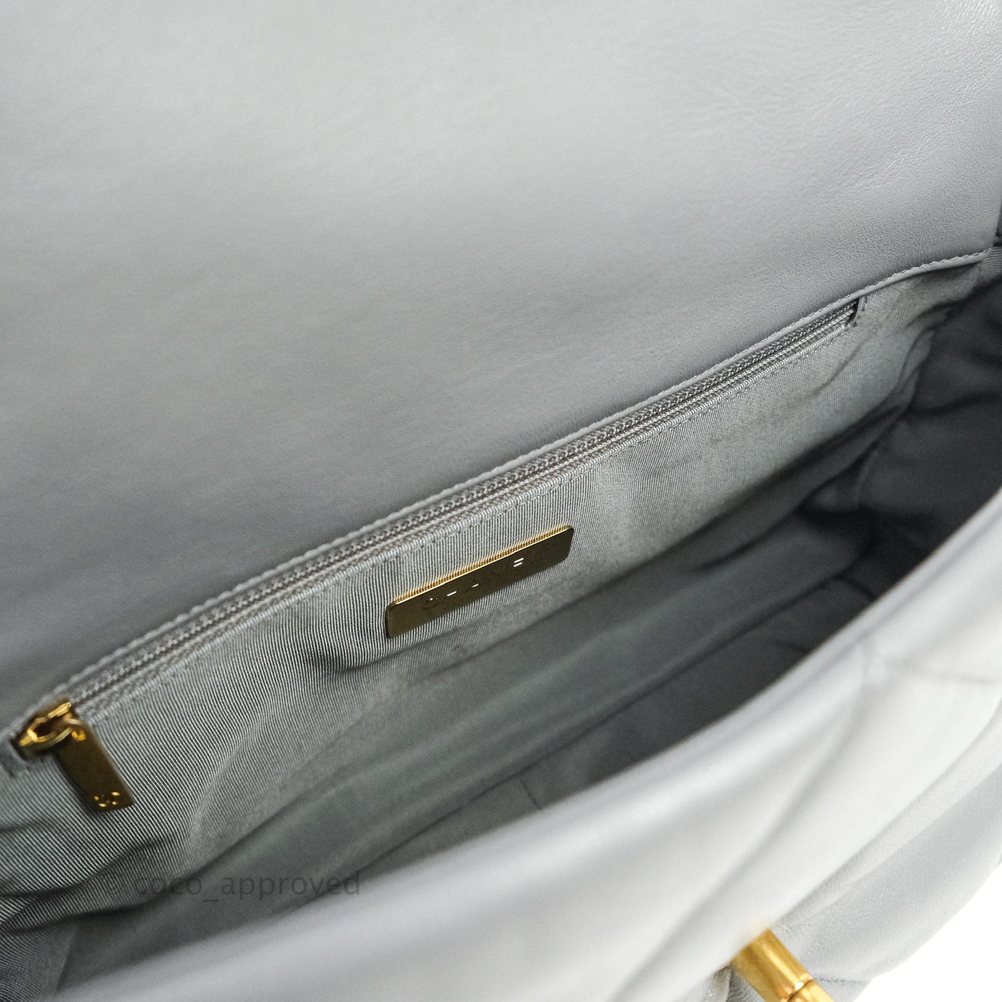 Chanel 19 Medium Grey Mixed Hardware Lambskin