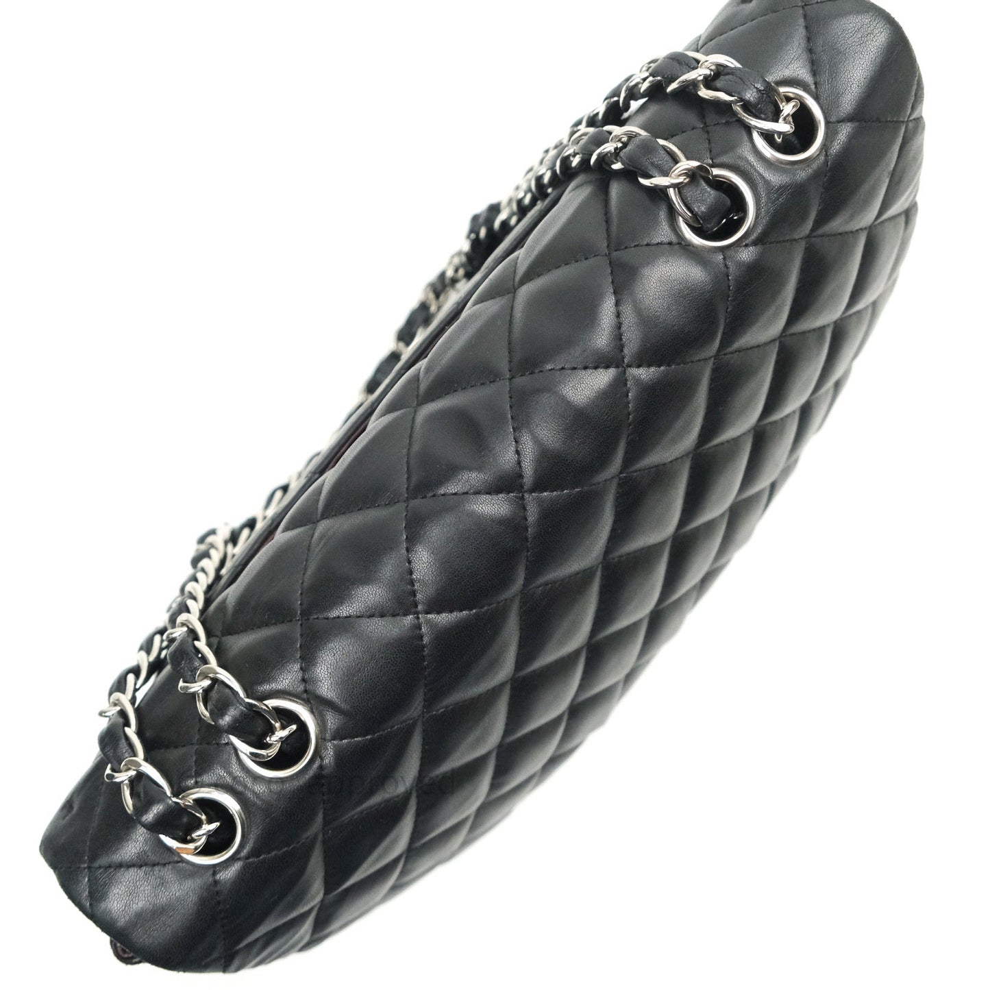 Chanel Jumbo Single Flap Black Lambskin Silver Hardware⁣⁣