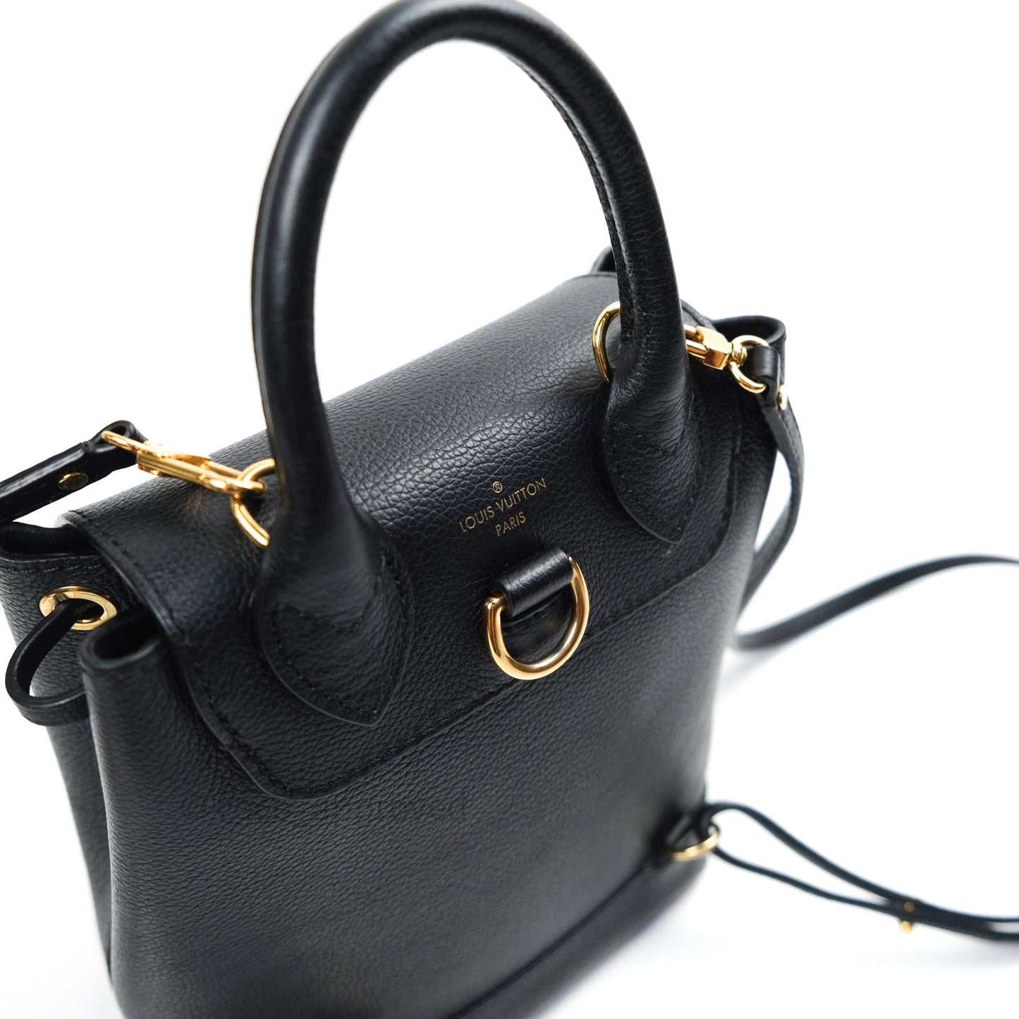 Louis Vuitton Lockme Mini Backpack Black Gold Hardware