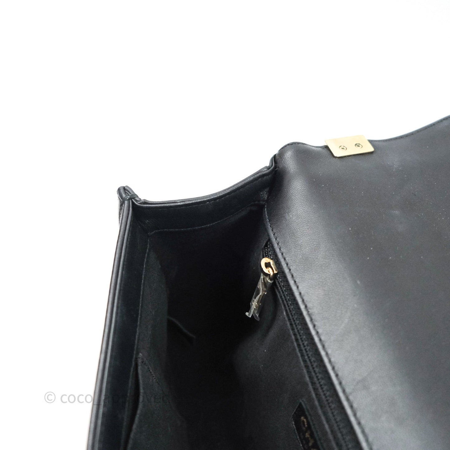 Chanel Quilted Boy New Medium Black Lambskin Gold Hardware