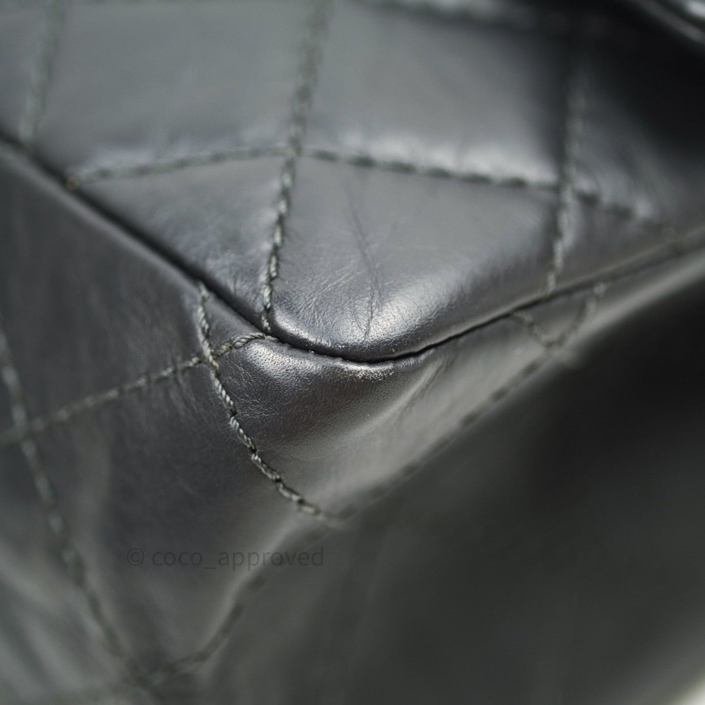 Chanel Reissue Quilted Aged Calfskin Dark Grey Ruthenium Hardware 226