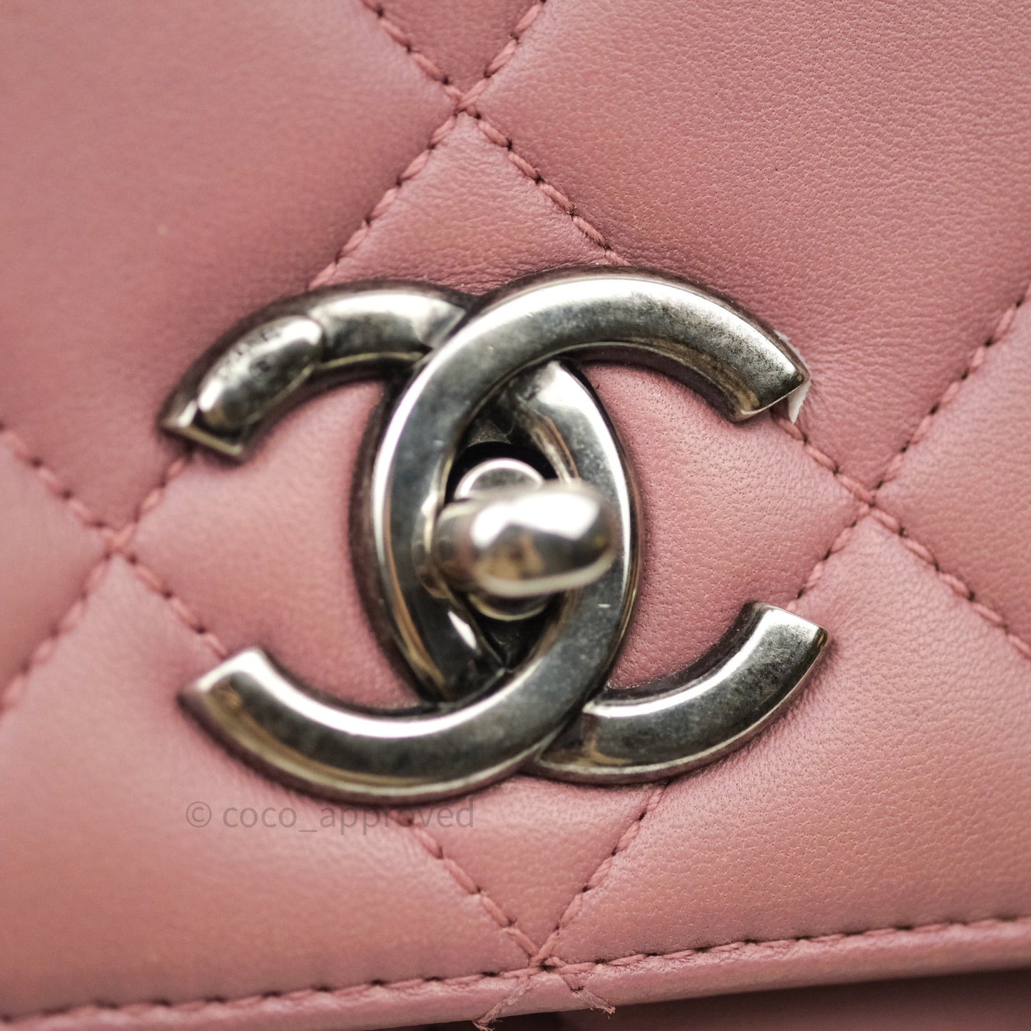 Chanel Quilted Small Trendy CC Flap Bag Mauve Pink Lambskin Ruthenium Hardware