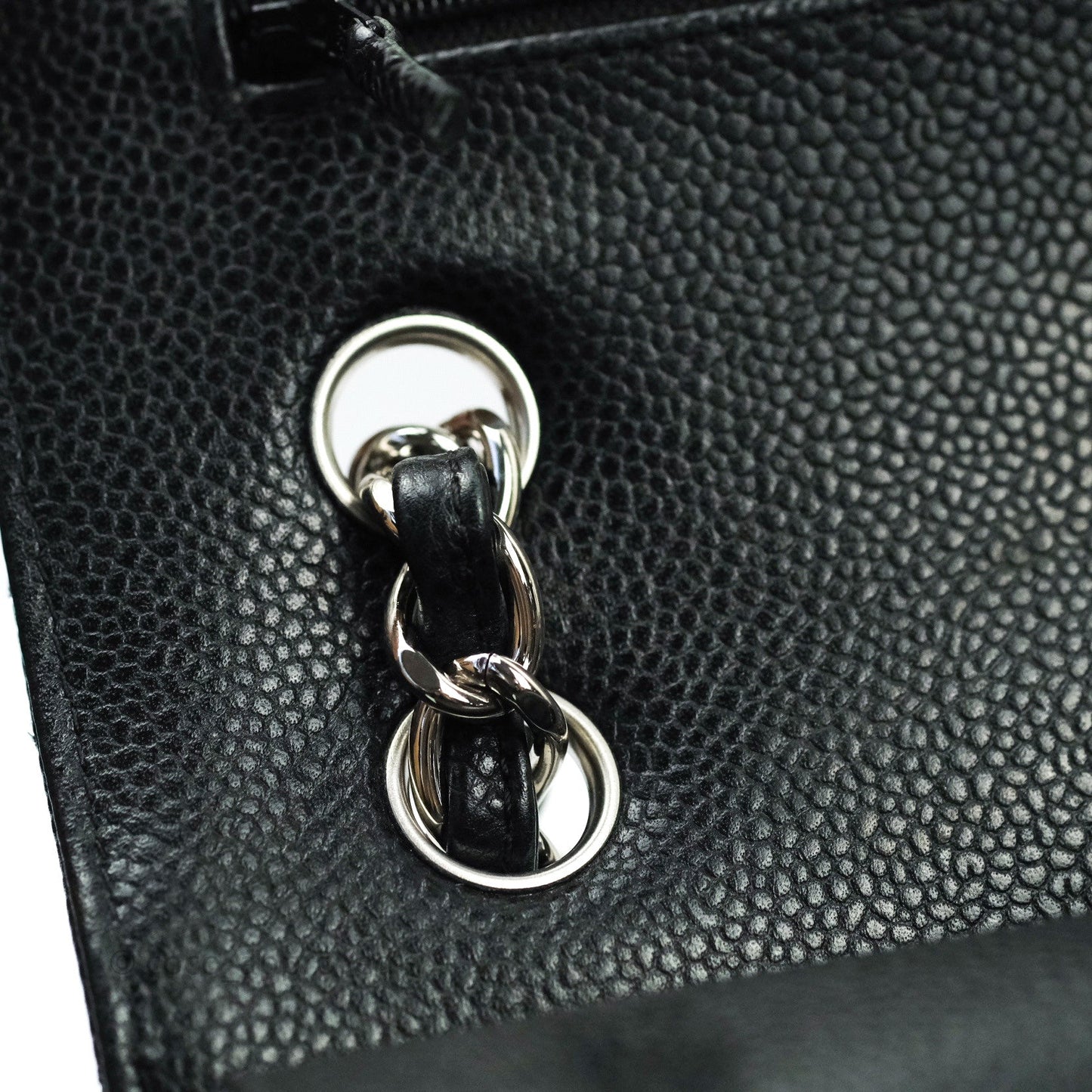 Chanel Classic Jumbo Double Flap Black Caviar Silver Hardware⁣⁣